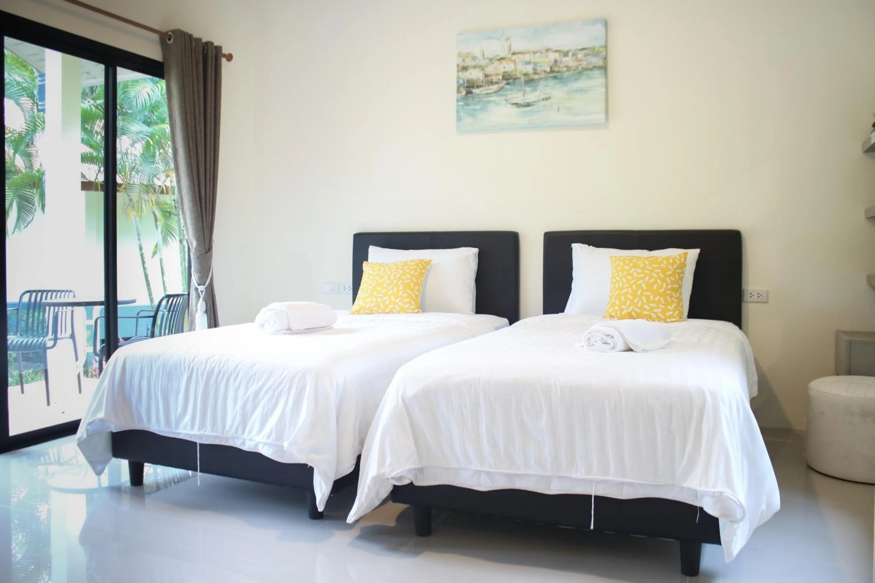 Bed in Garden Villa Khaolak