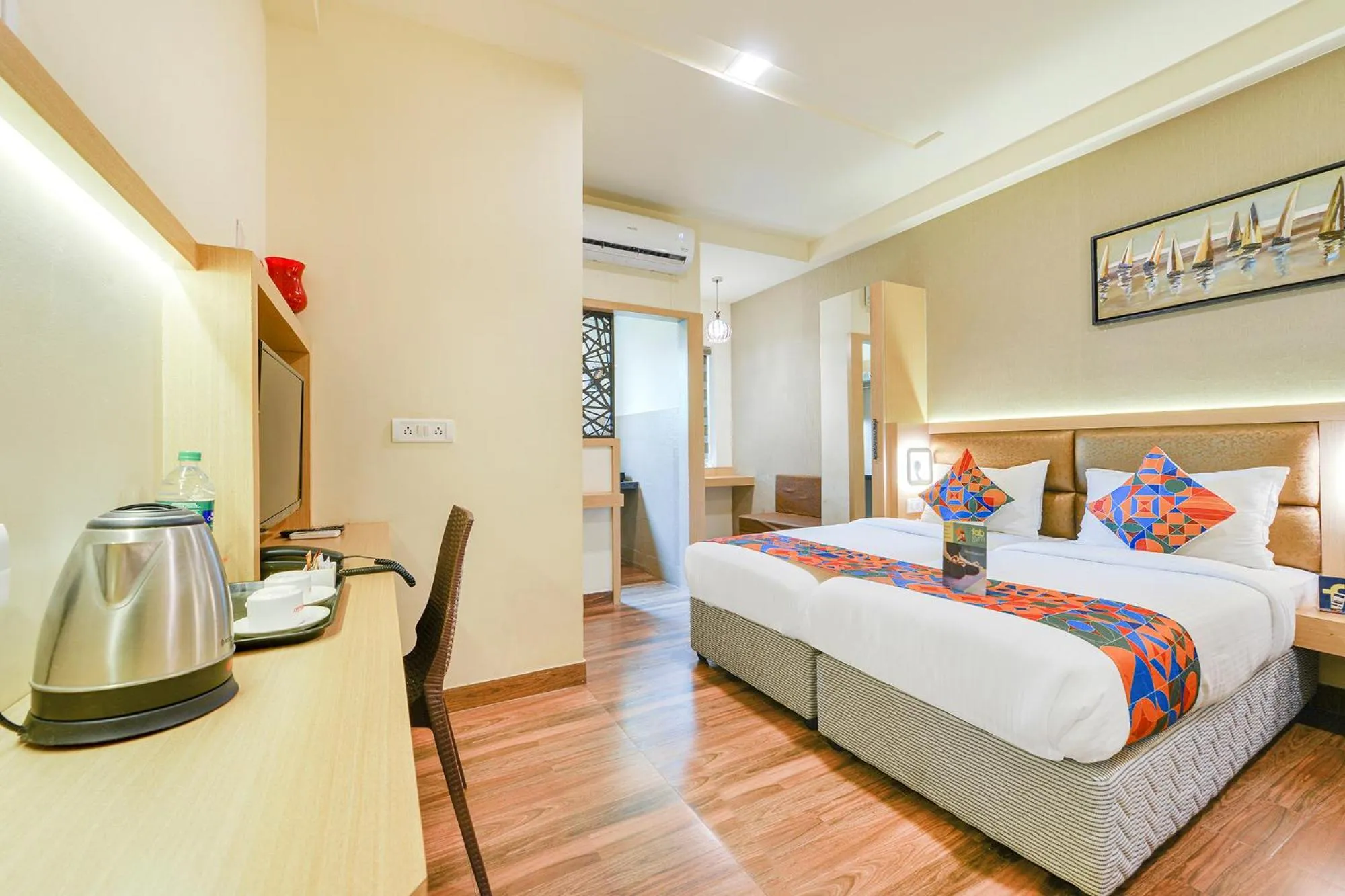 Bedroom, Bed in Nestlay Rooms Vanagaram