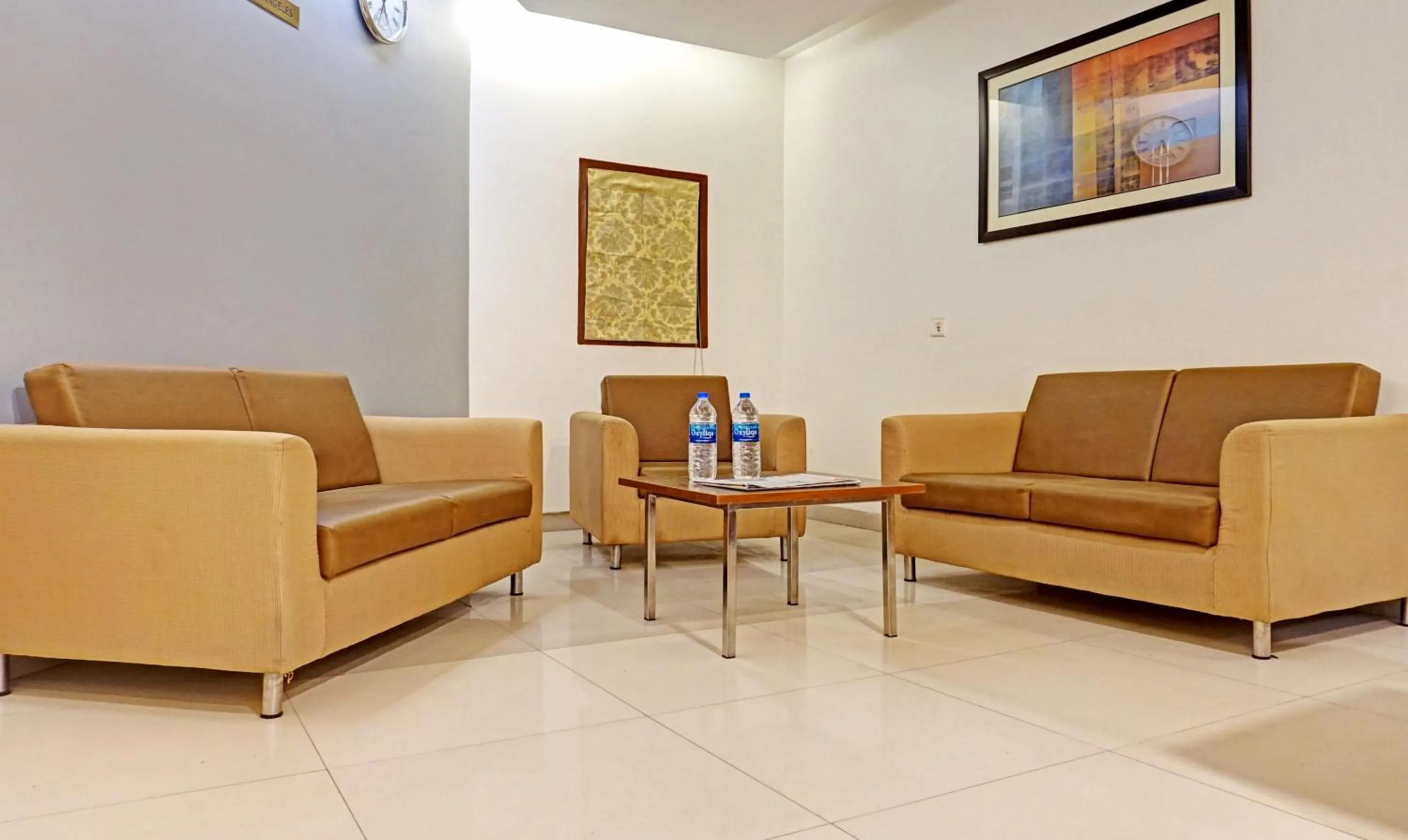 Seating area in Hotel Madhav International Pune Railway Station