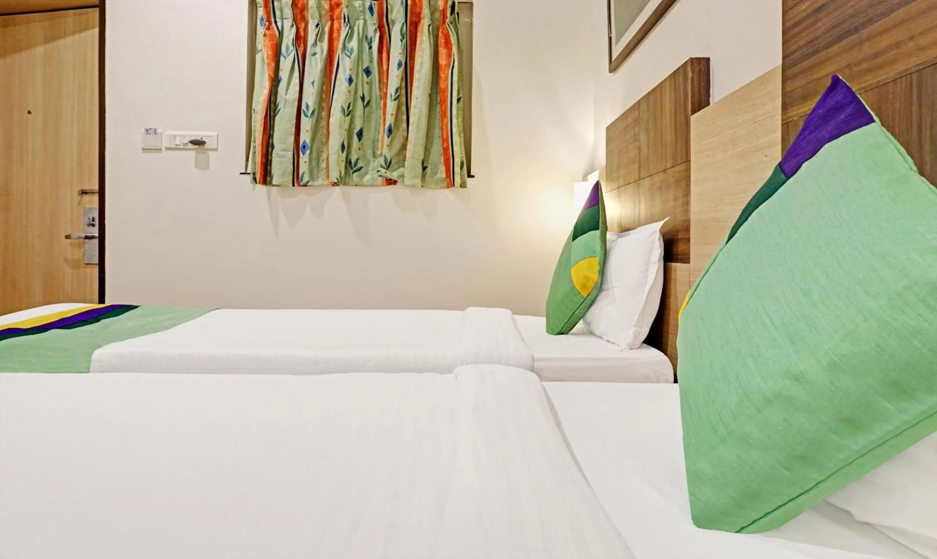 Bed in Hotel Madhav International Pune Railway Station