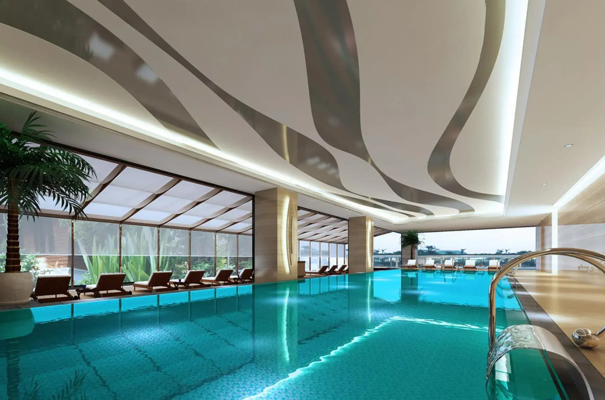 Swimming pool in Wanda Vista Quanzhou Swimming pool in Wanda Vista Quanzhou