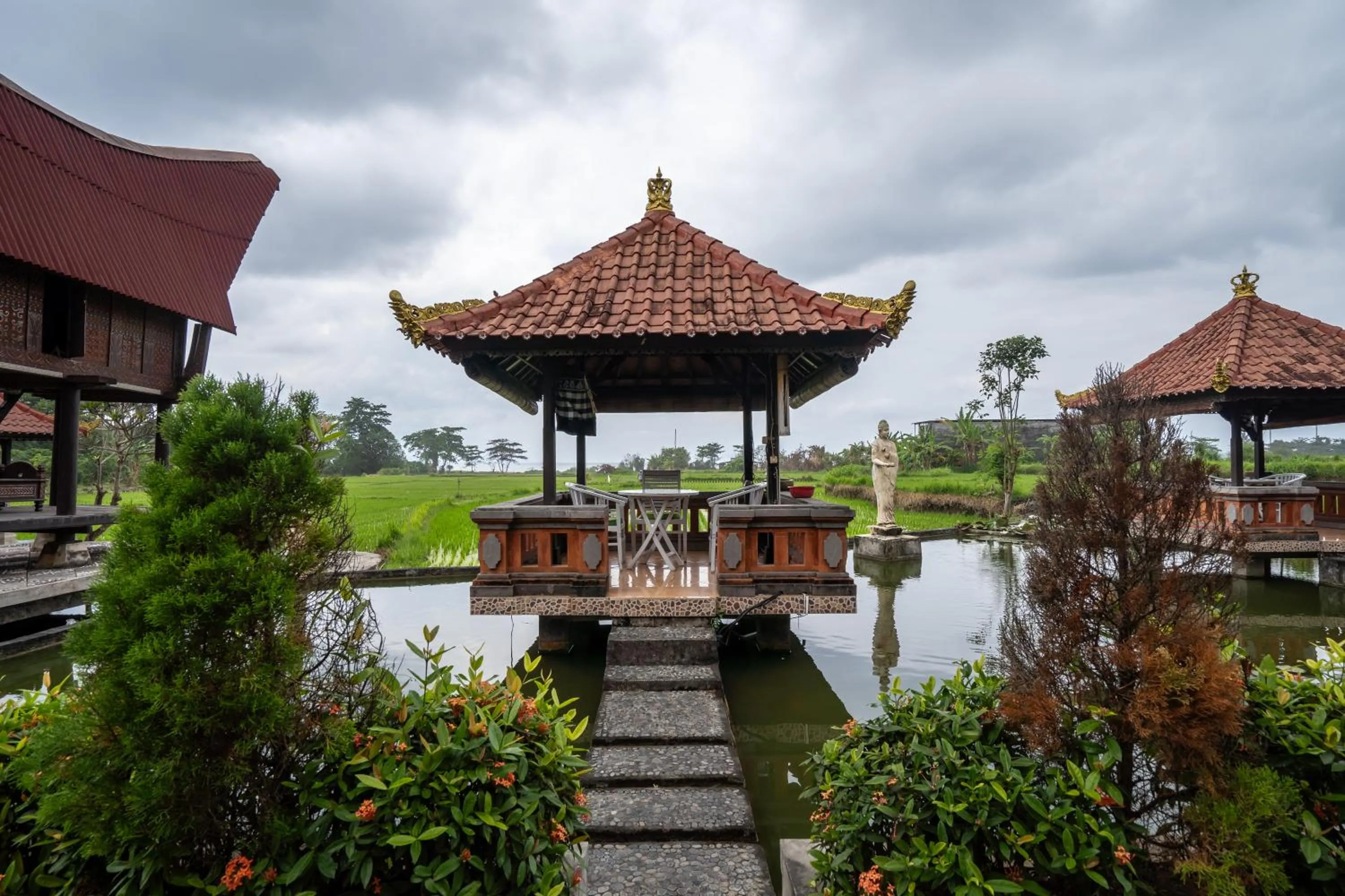 Seating area in Nirmala Guest House Surf Keramas