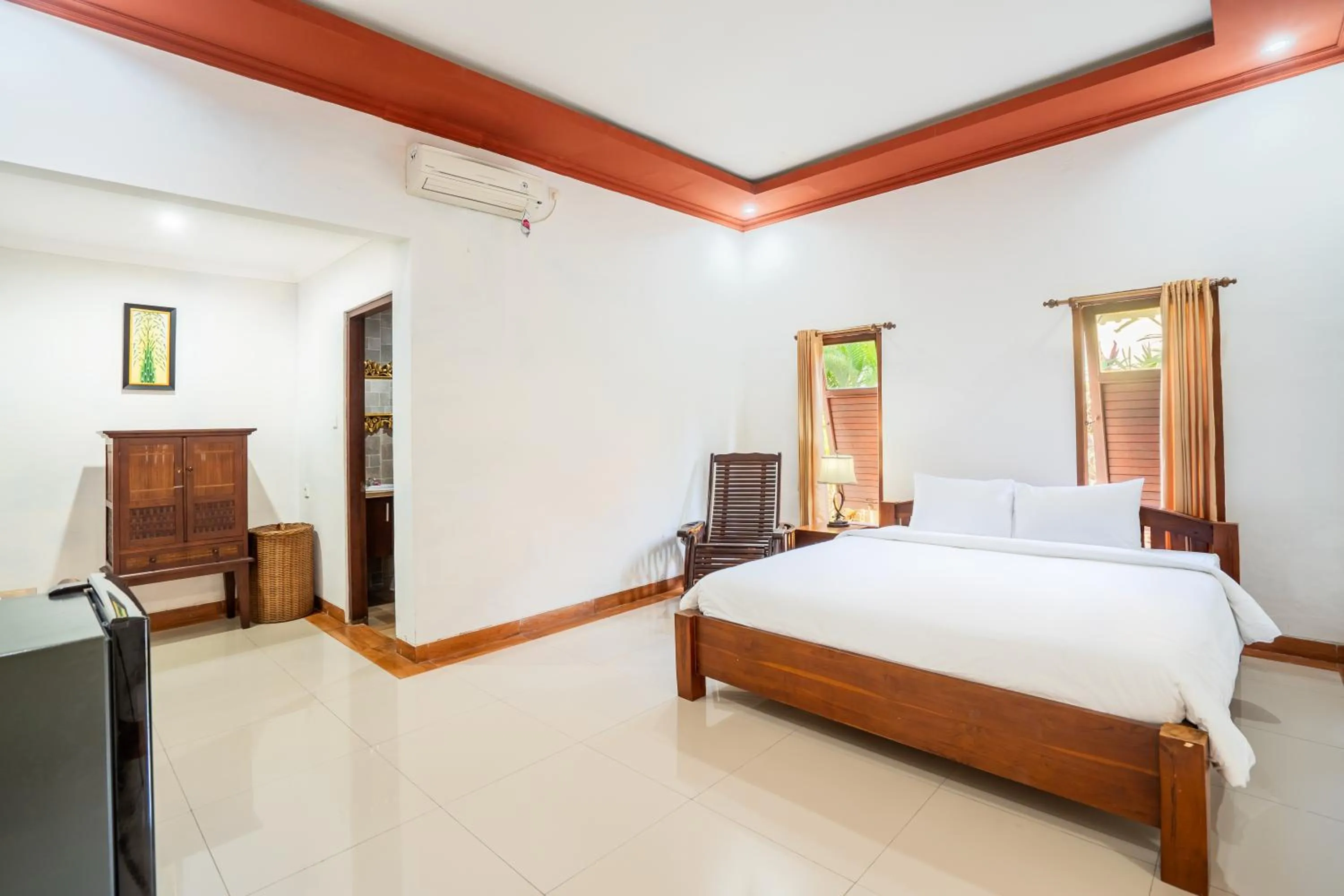 Bedroom, Bed in Nirmala Guest House Surf Keramas