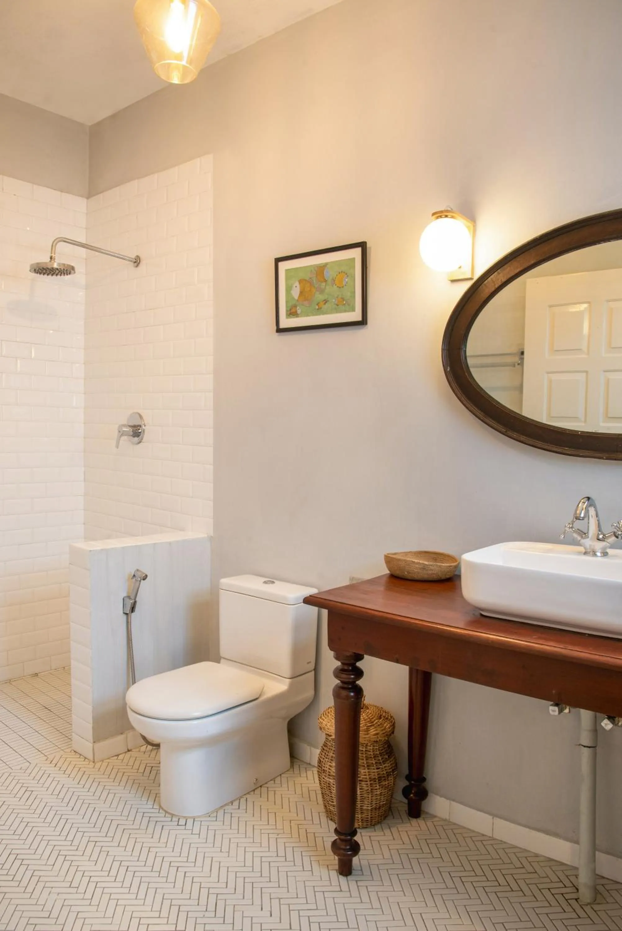 Bathroom in Ashburnham Estate-98 Acre Tea Estate with Private Waterfalls