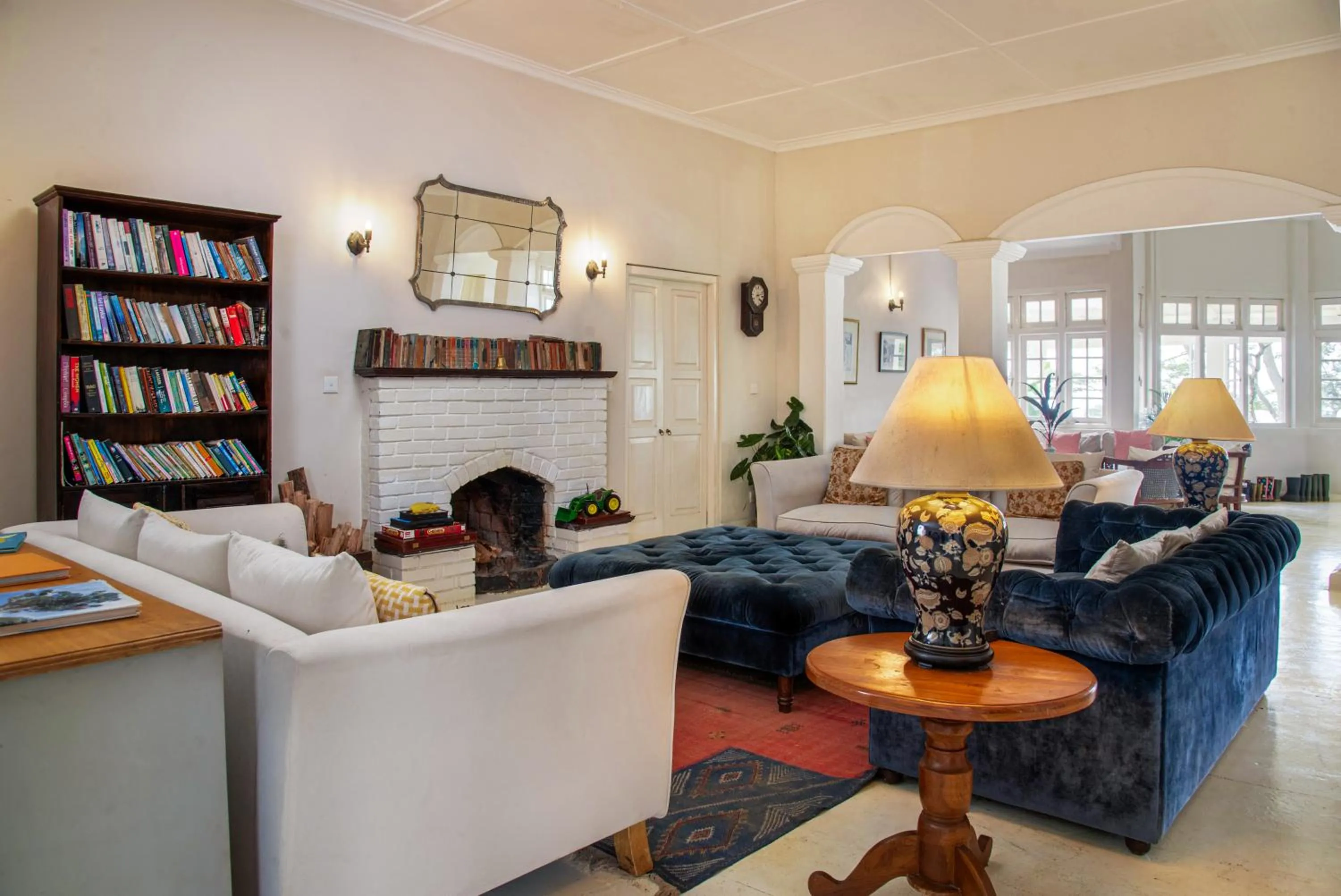 Library in Ashburnham Estate-98 Acre Tea Estate with Private Waterfalls