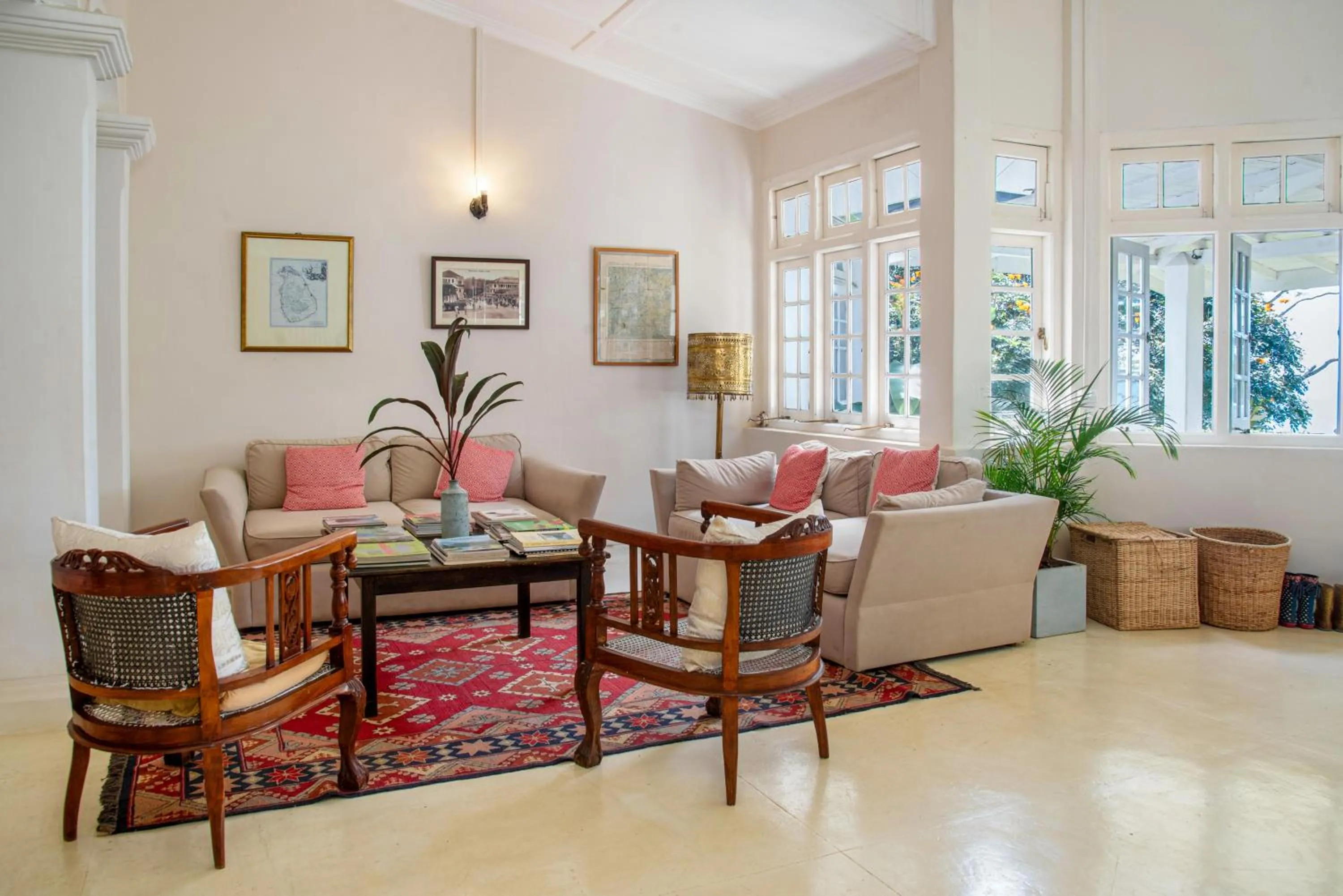 Living room in Ashburnham Estate-98 Acre Tea Estate with Private Waterfalls