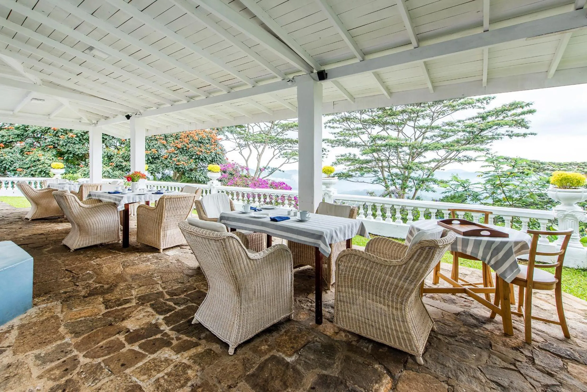 Patio in Ashburnham Estate-98 Acre Tea Estate with Private Waterfalls