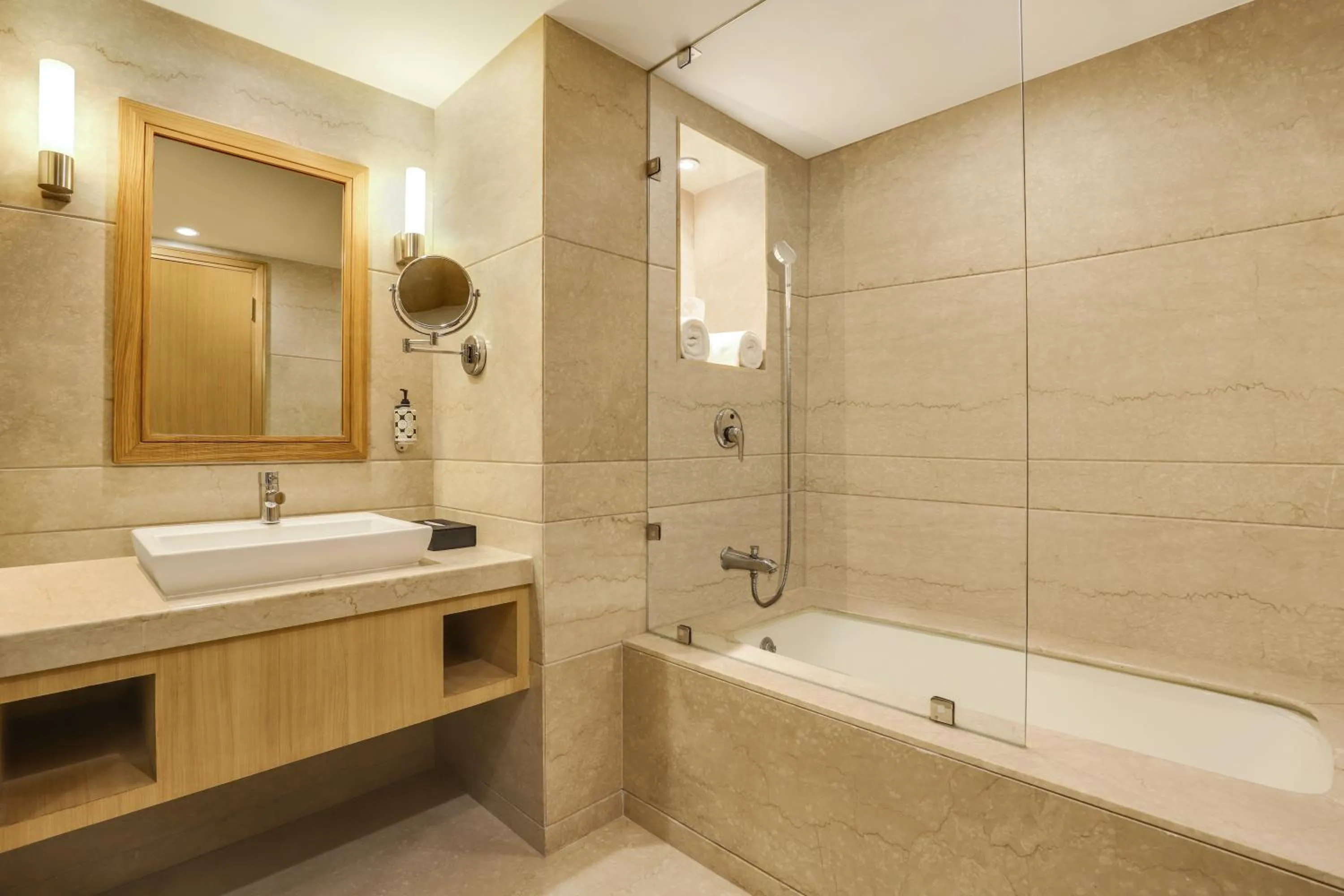 Bathroom in Lemon Tree Premier, Delhi Airport