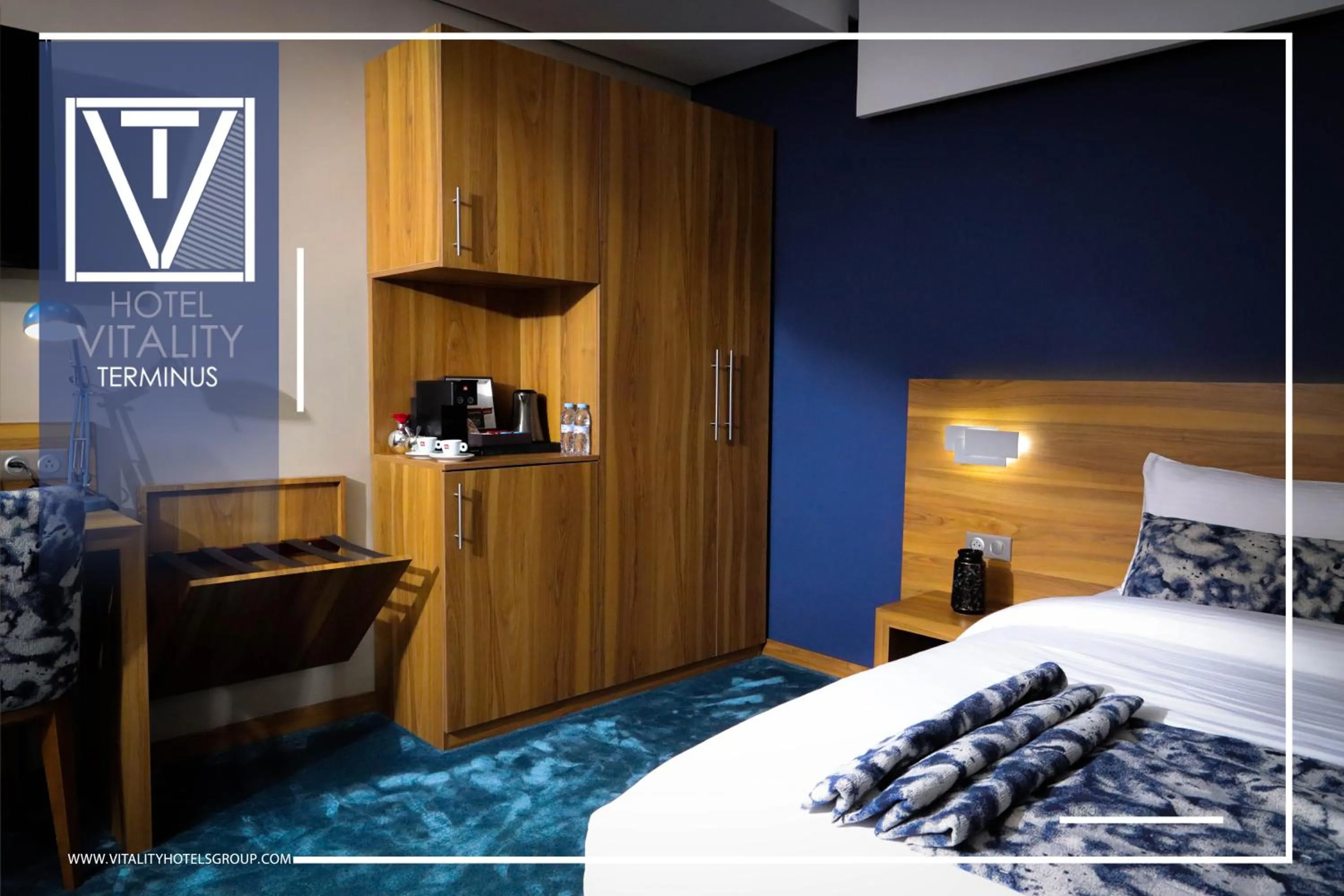 Bed in Hotel Vitality Terminus