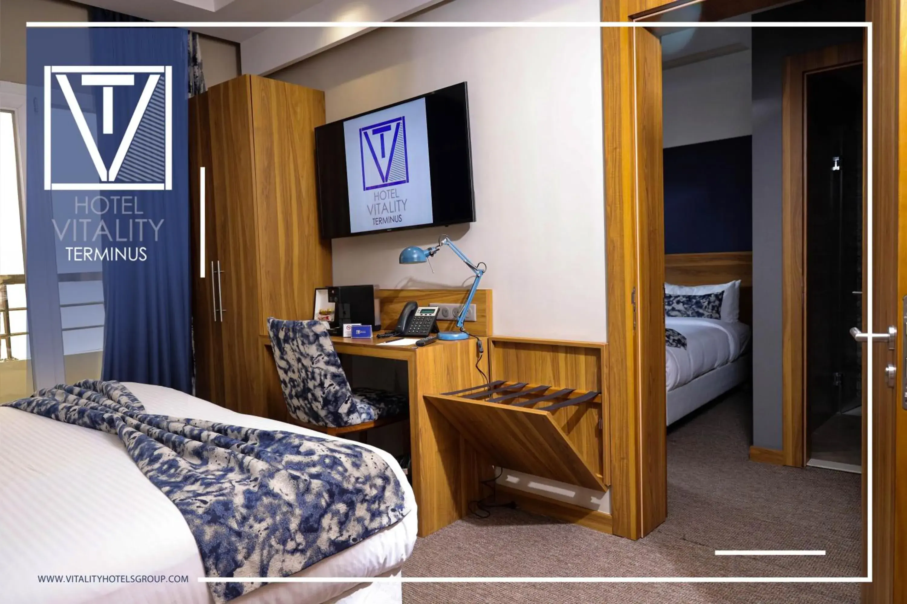 Twin Room with Bathroom in Hotel Vitality Terminus Twin Room with Bathroom in Hotel Vitality Terminus