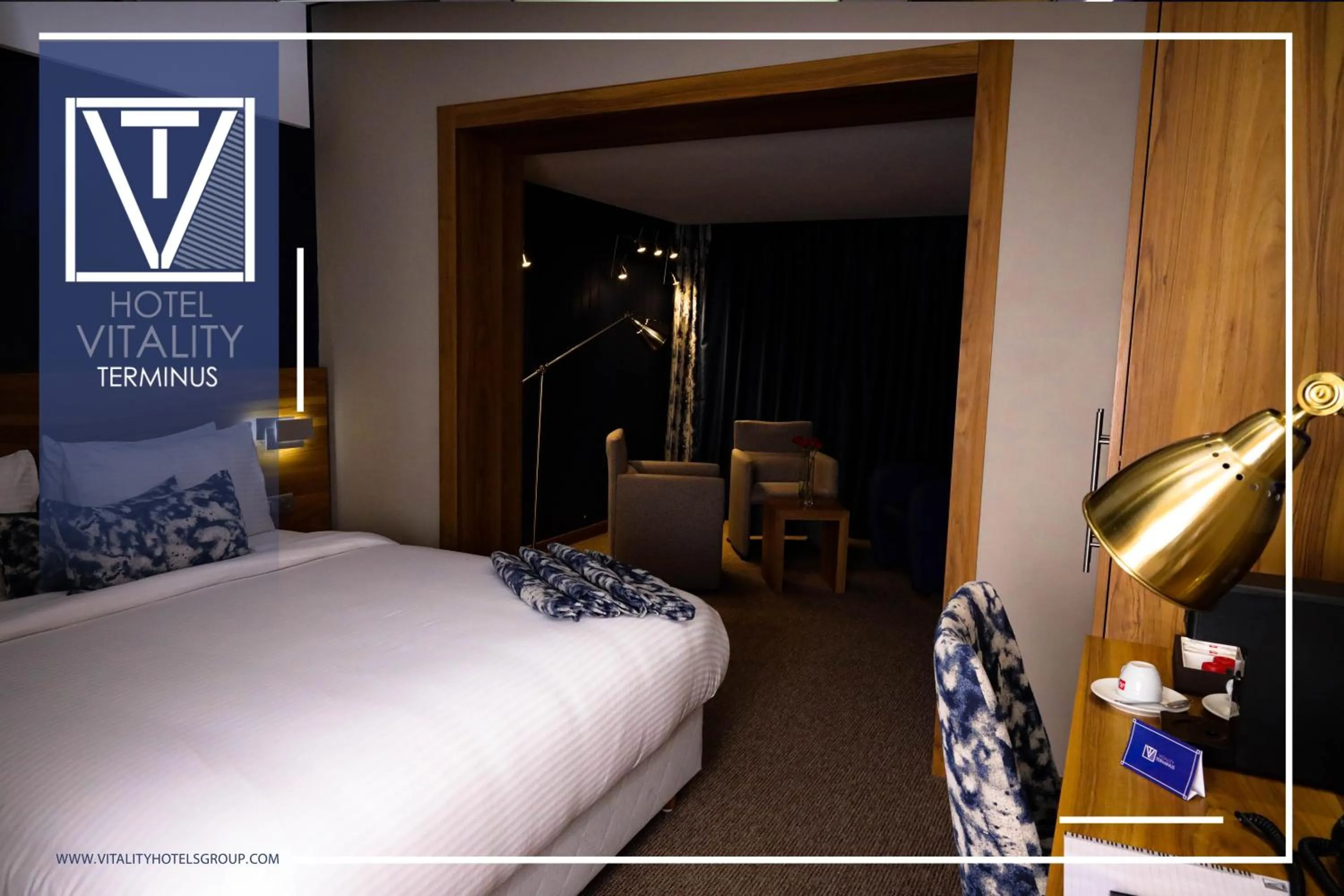 Bed in Hotel Vitality Terminus