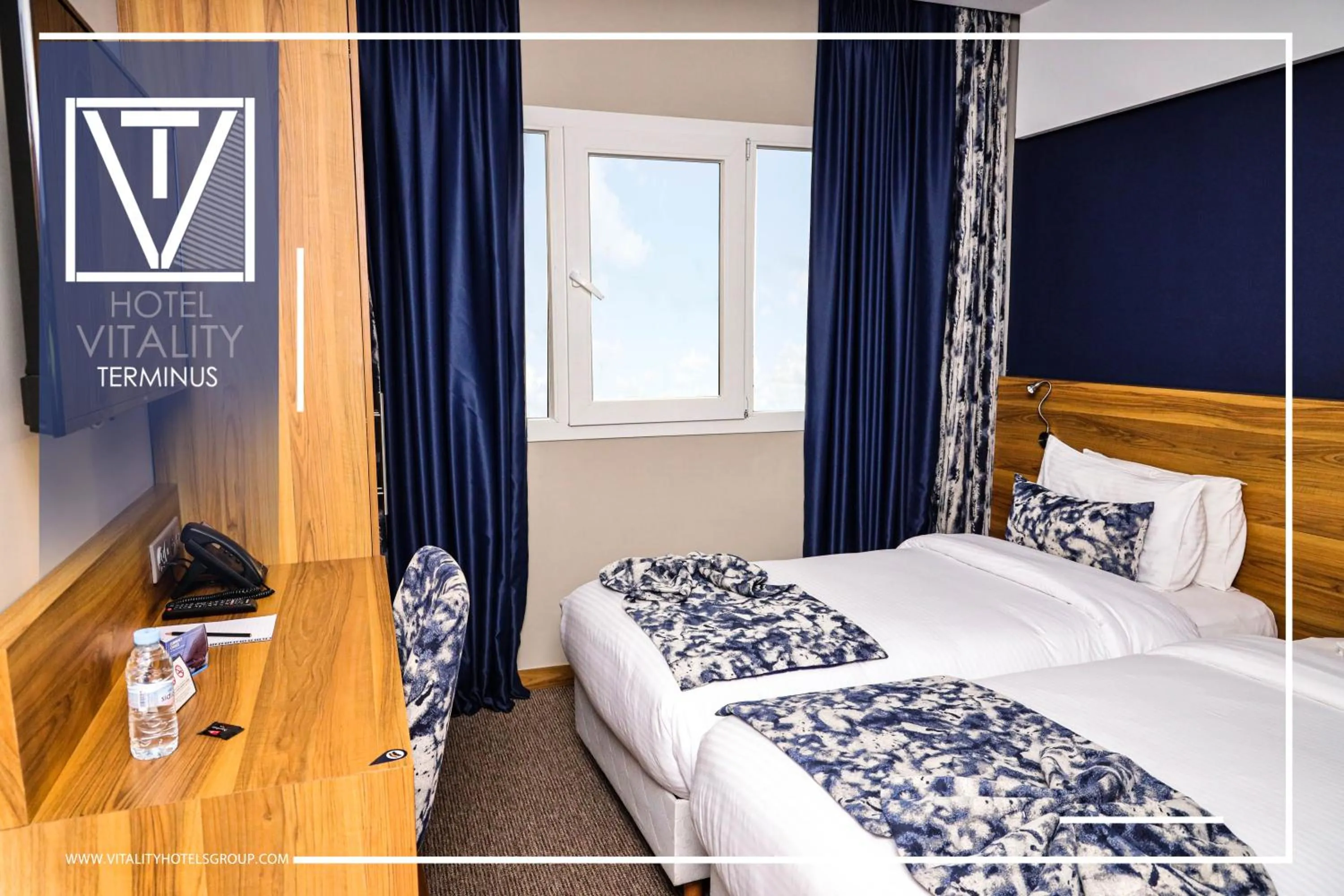 Bed in Hotel Vitality Terminus