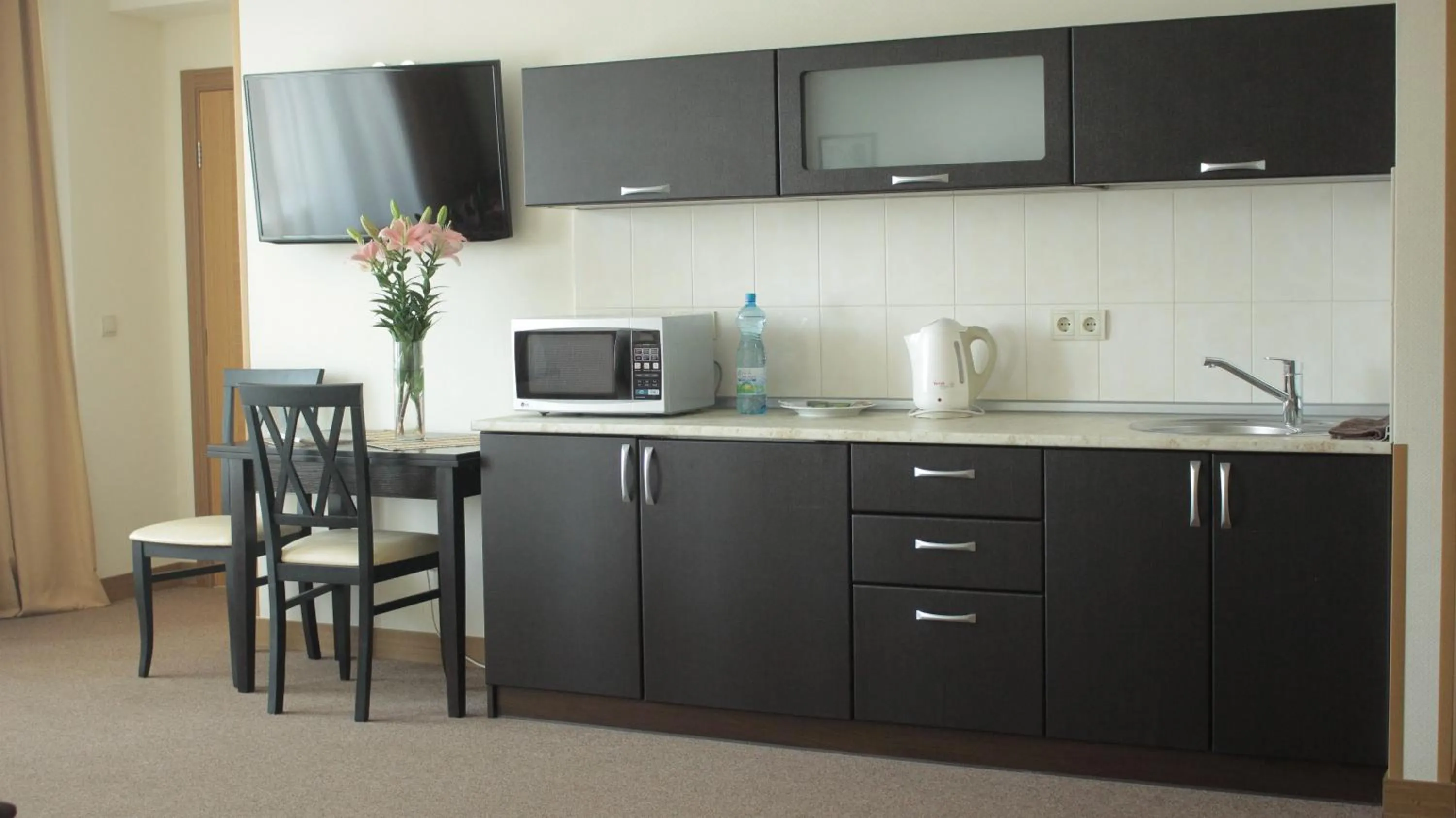 Kitchen or kitchenette in Hotel Asteri