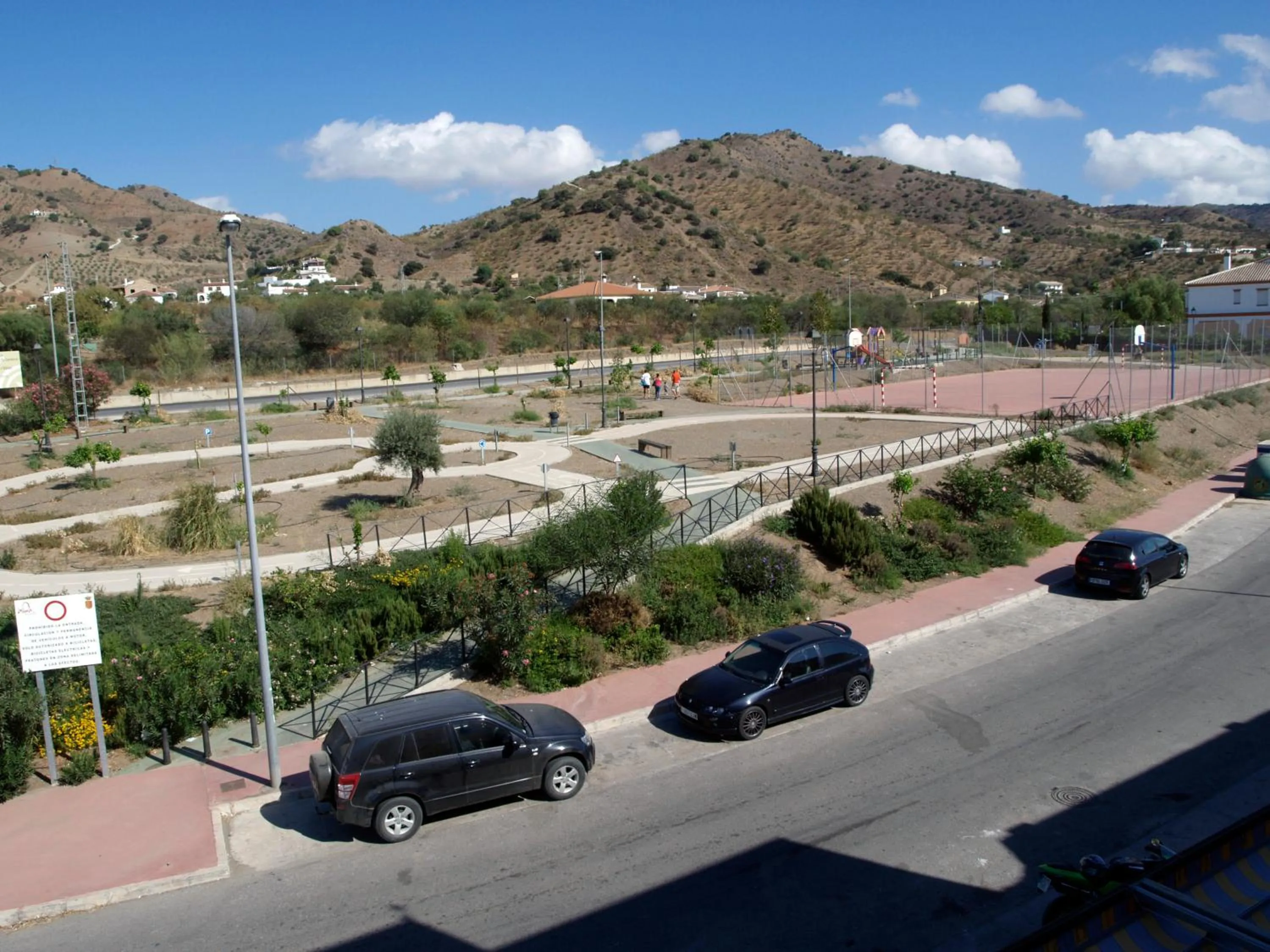 Garden view in Hostal la Molina