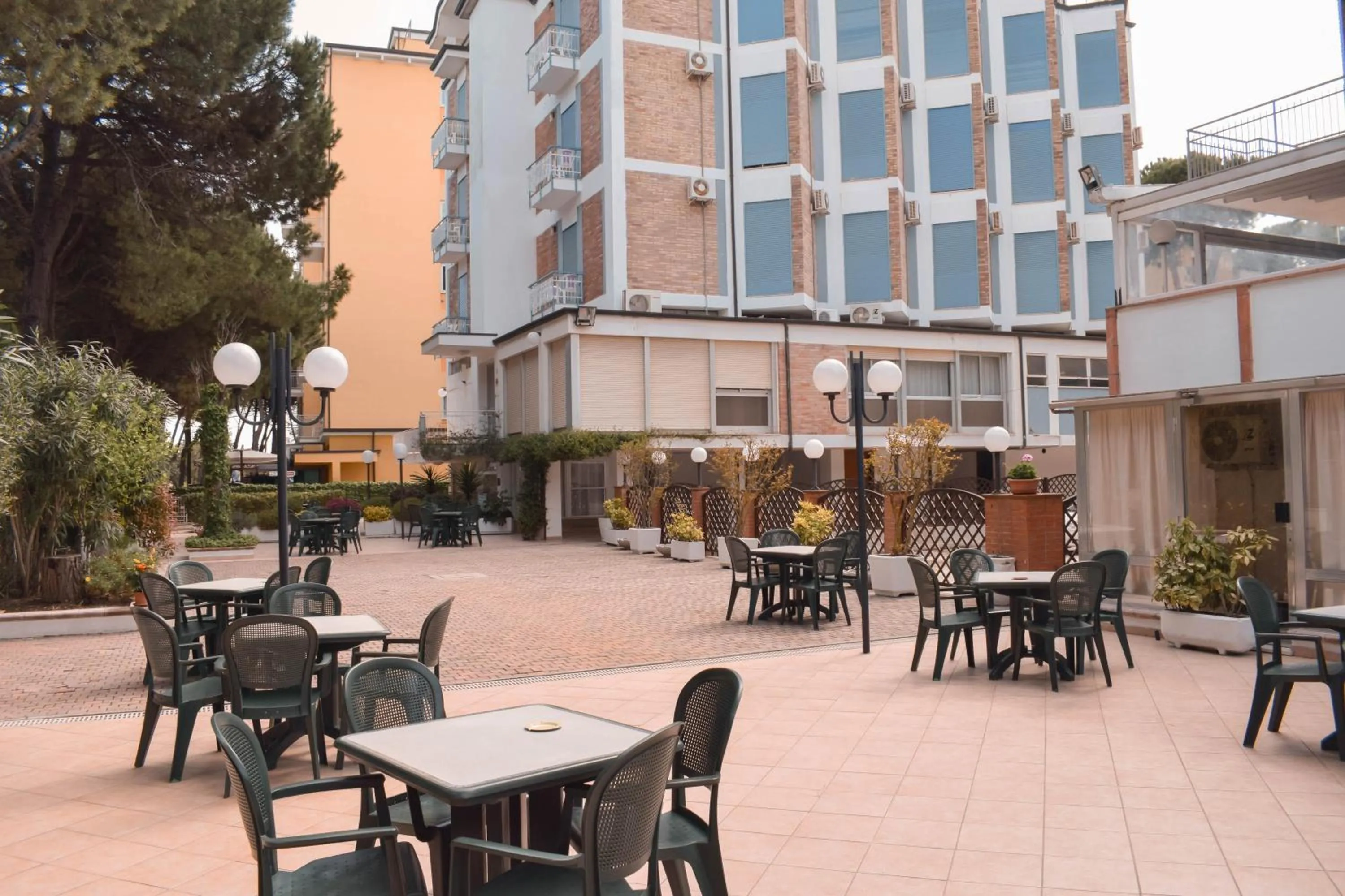Patio in Hotel Zeus
