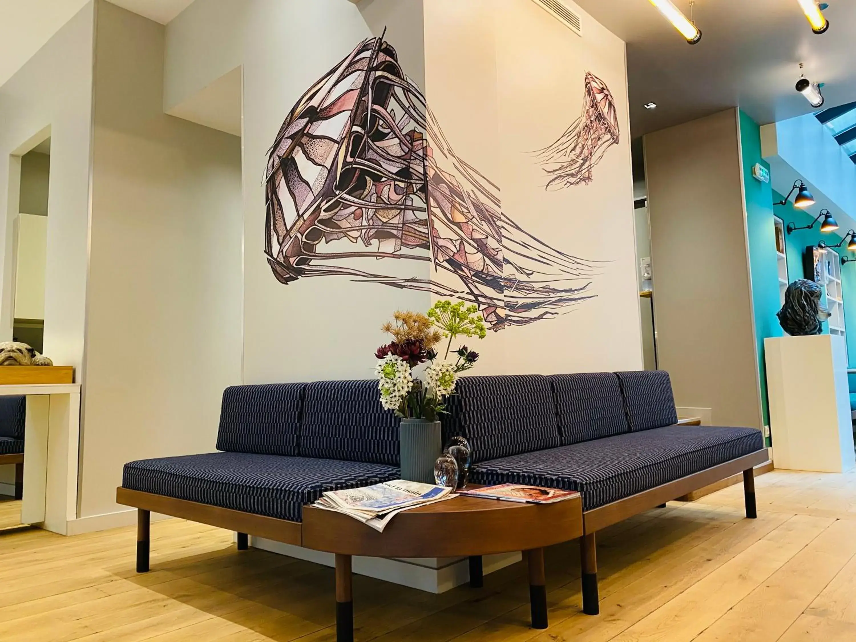 Lobby or reception in Le Basile Hôtel Lobby or reception in Le Basile Hôtel