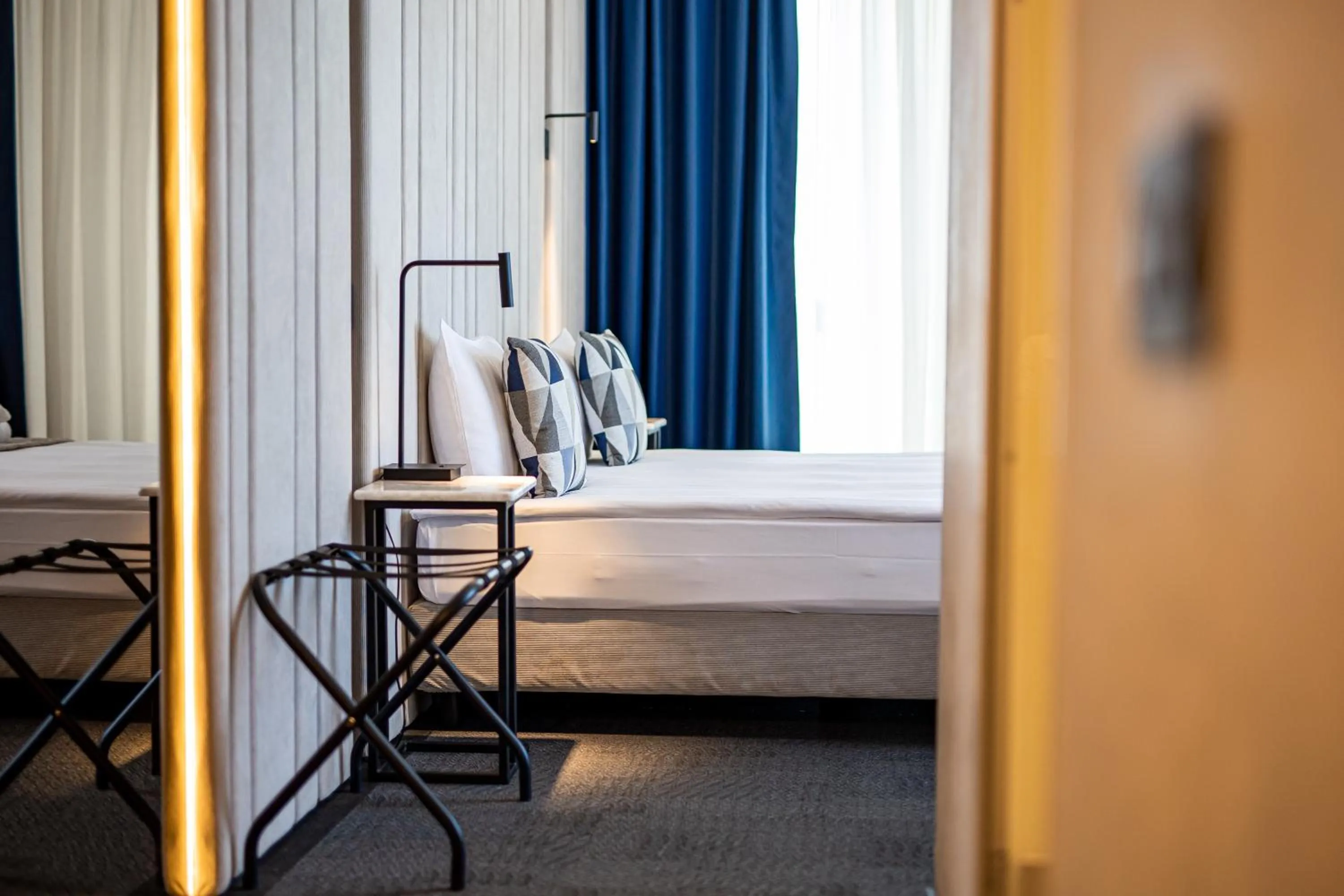 Bed in Union Plaza Hotel