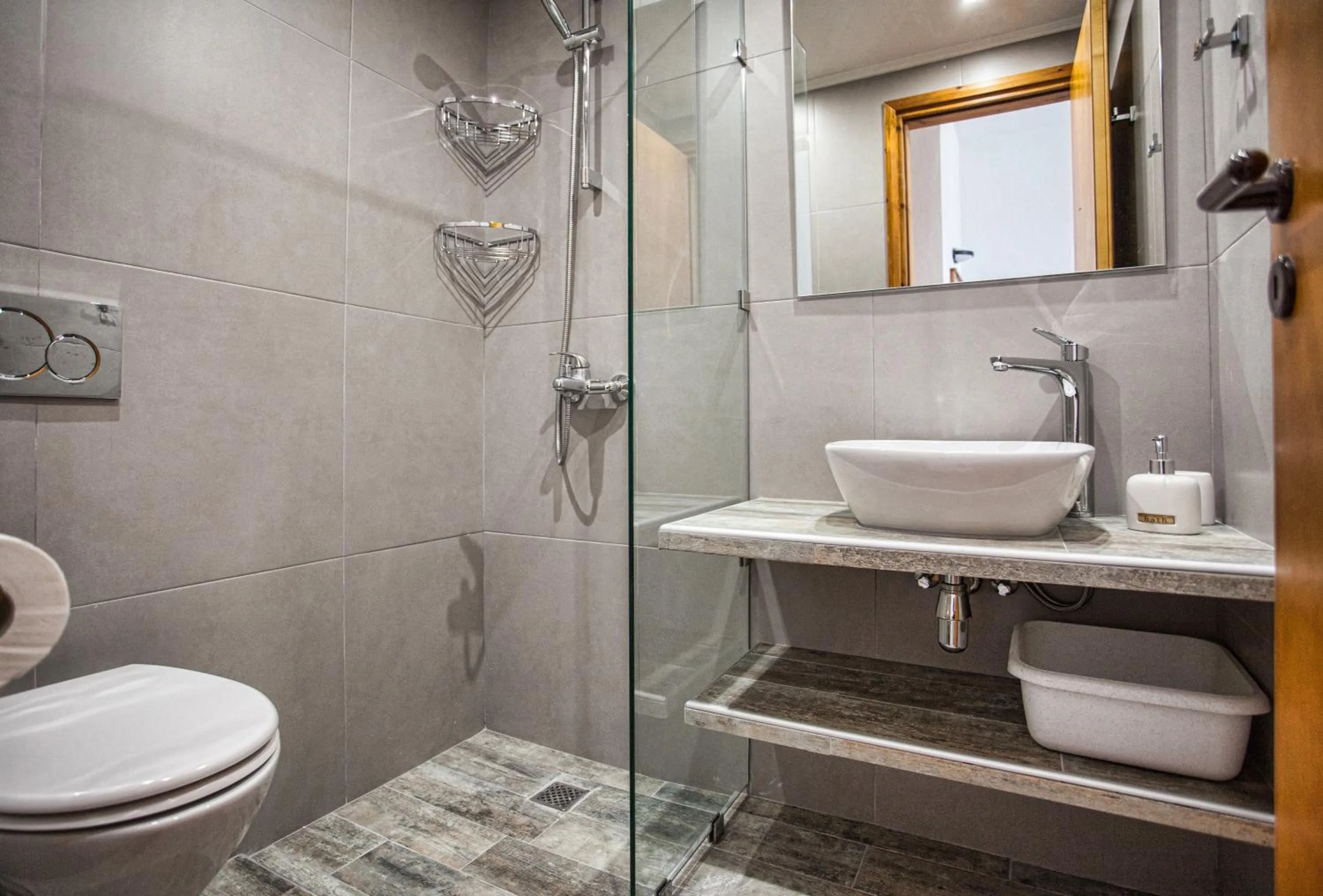 Bathroom in Chrisanthi Studios & Apartments