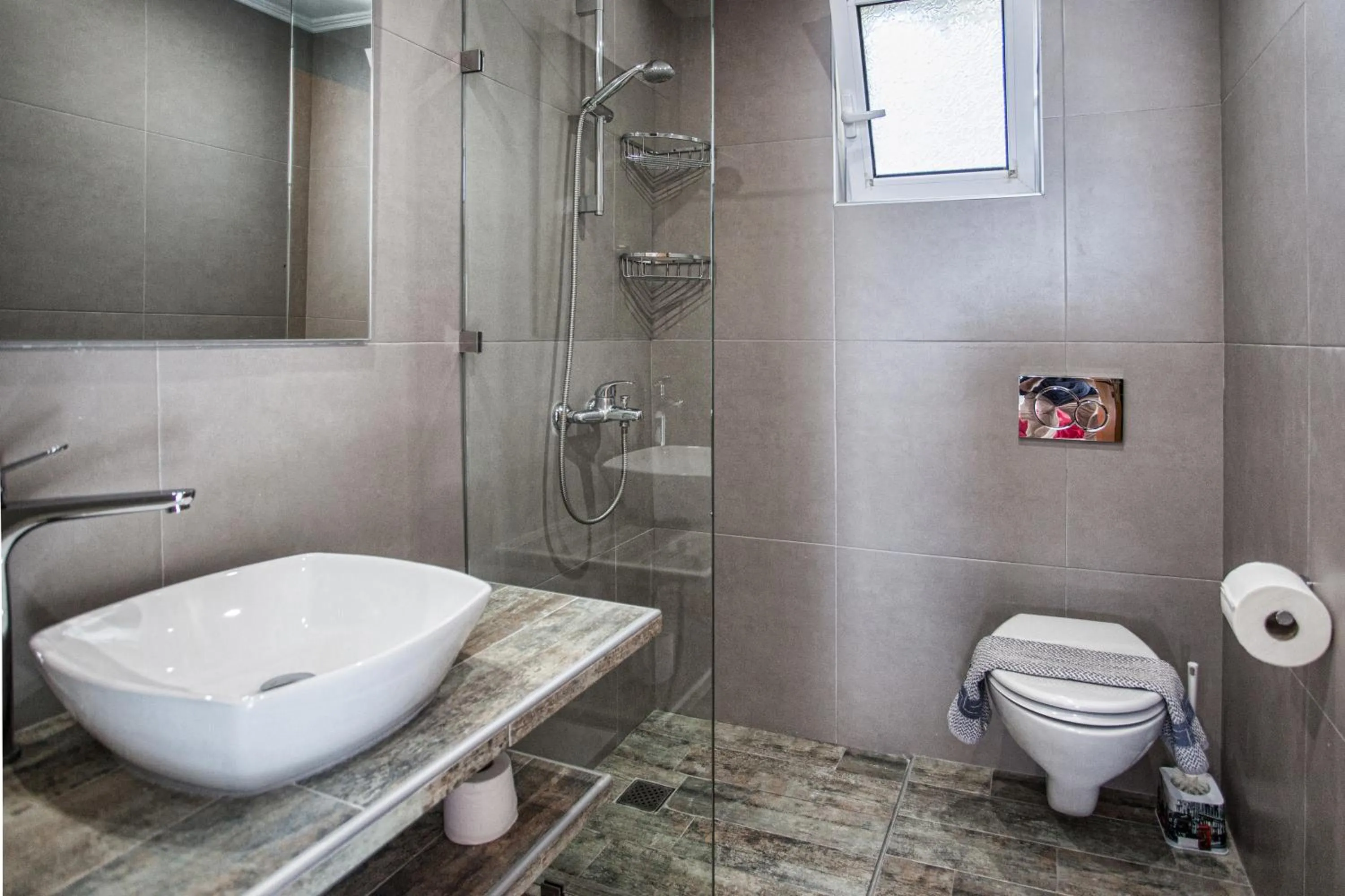 Bathroom in Chrisanthi Studios & Apartments