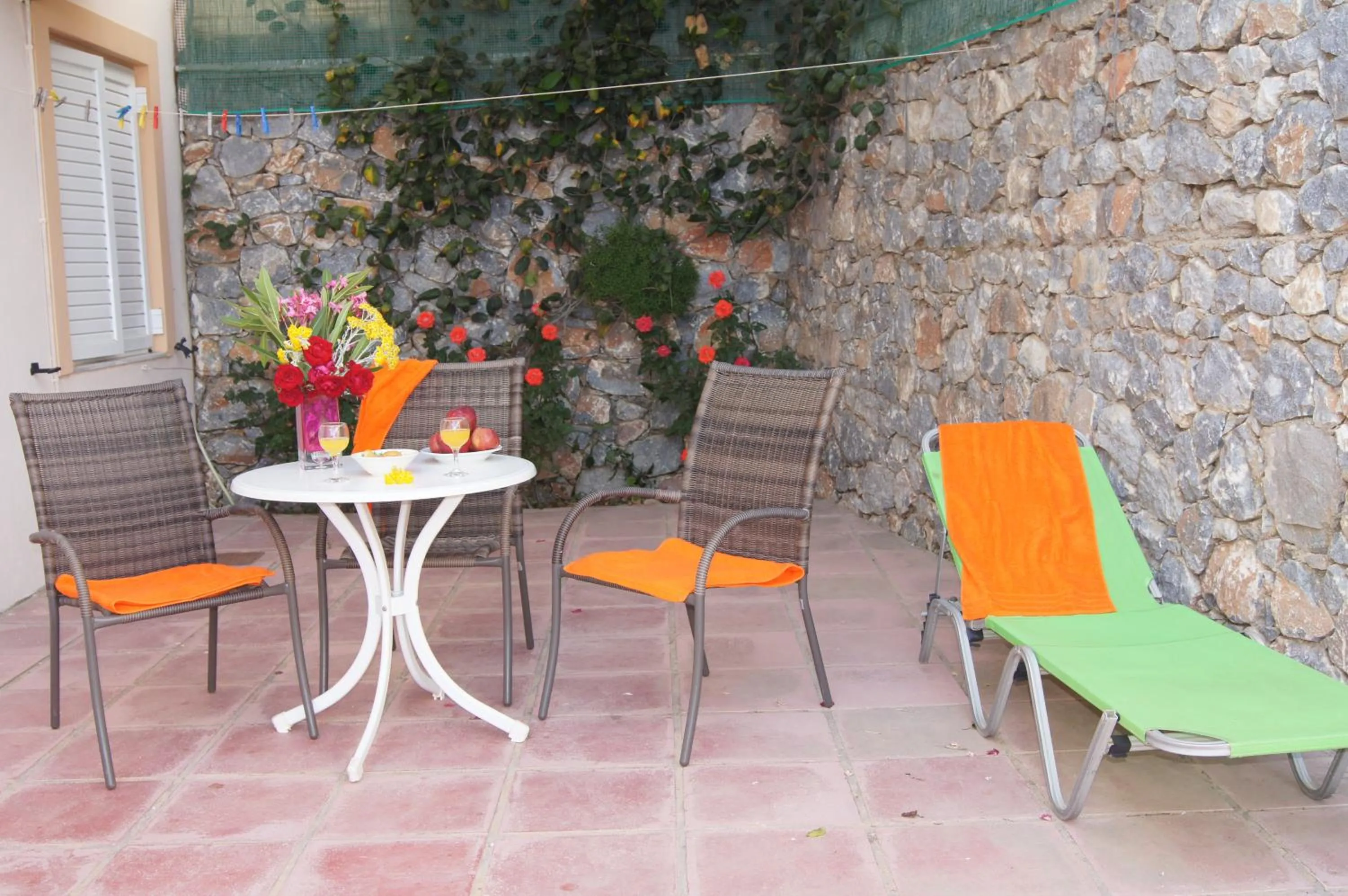 Balcony/Terrace in Chrisanthi Studios & Apartments