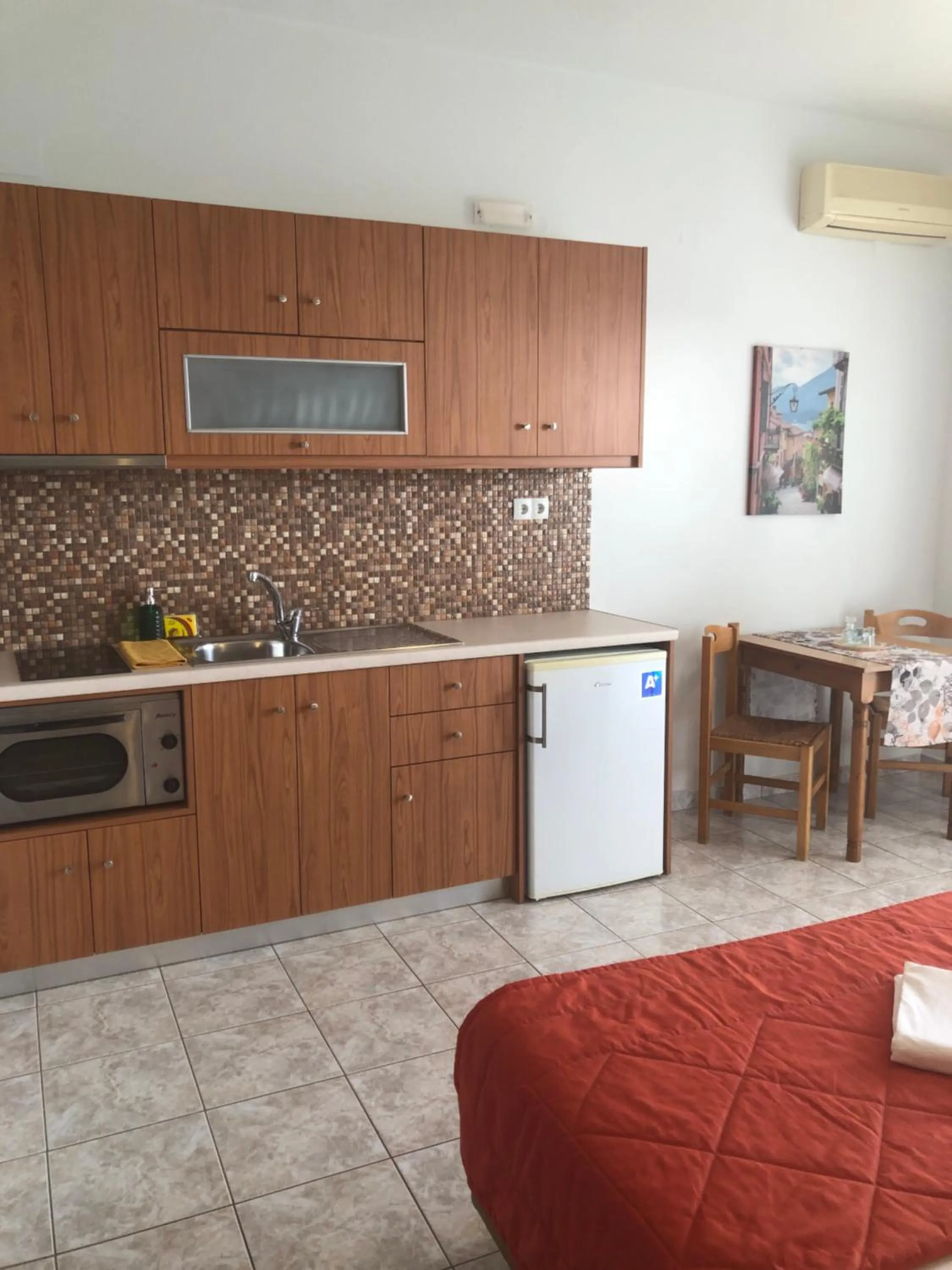 kitchen in Chrisanthi Studios & Apartments