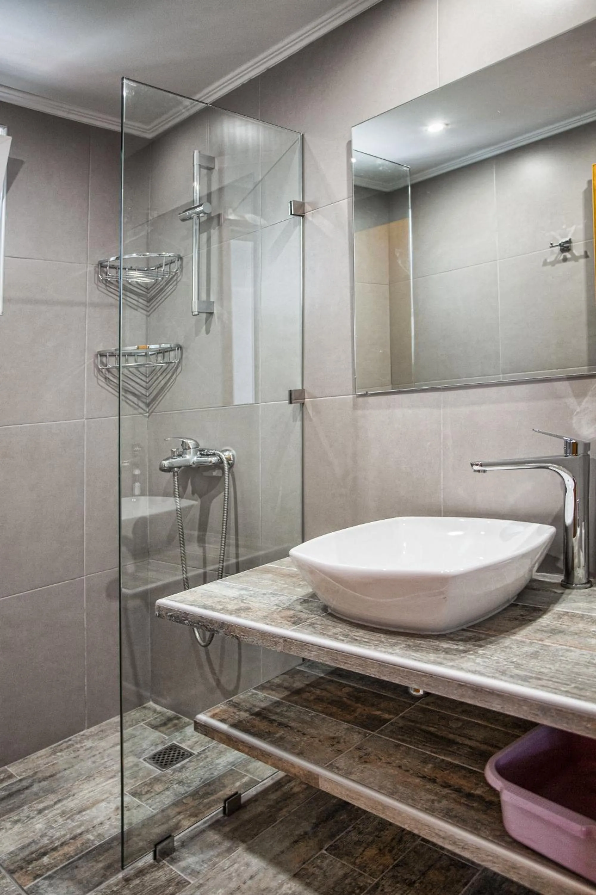 Bathroom in Chrisanthi Studios & Apartments