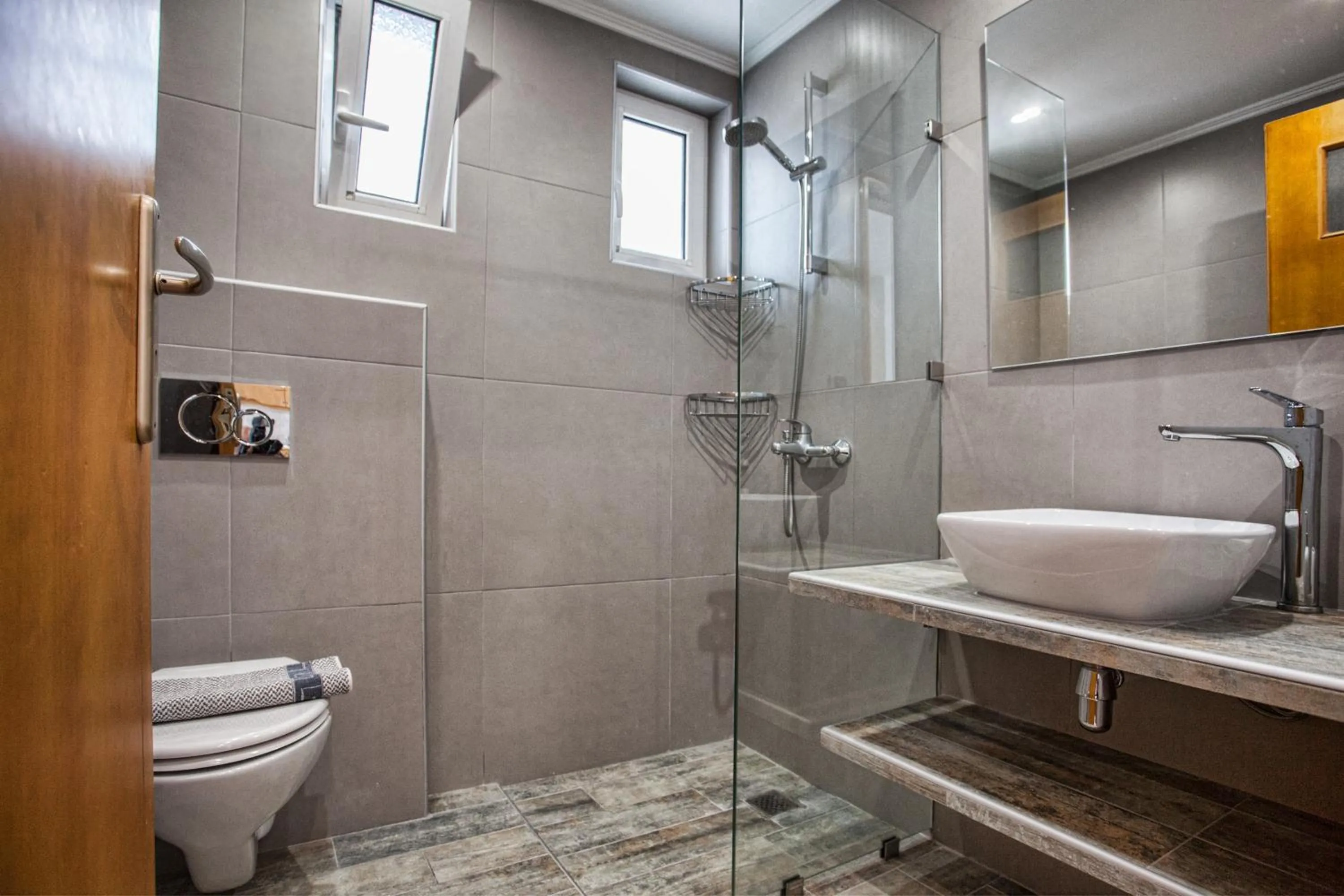 Bathroom in Chrisanthi Studios & Apartments