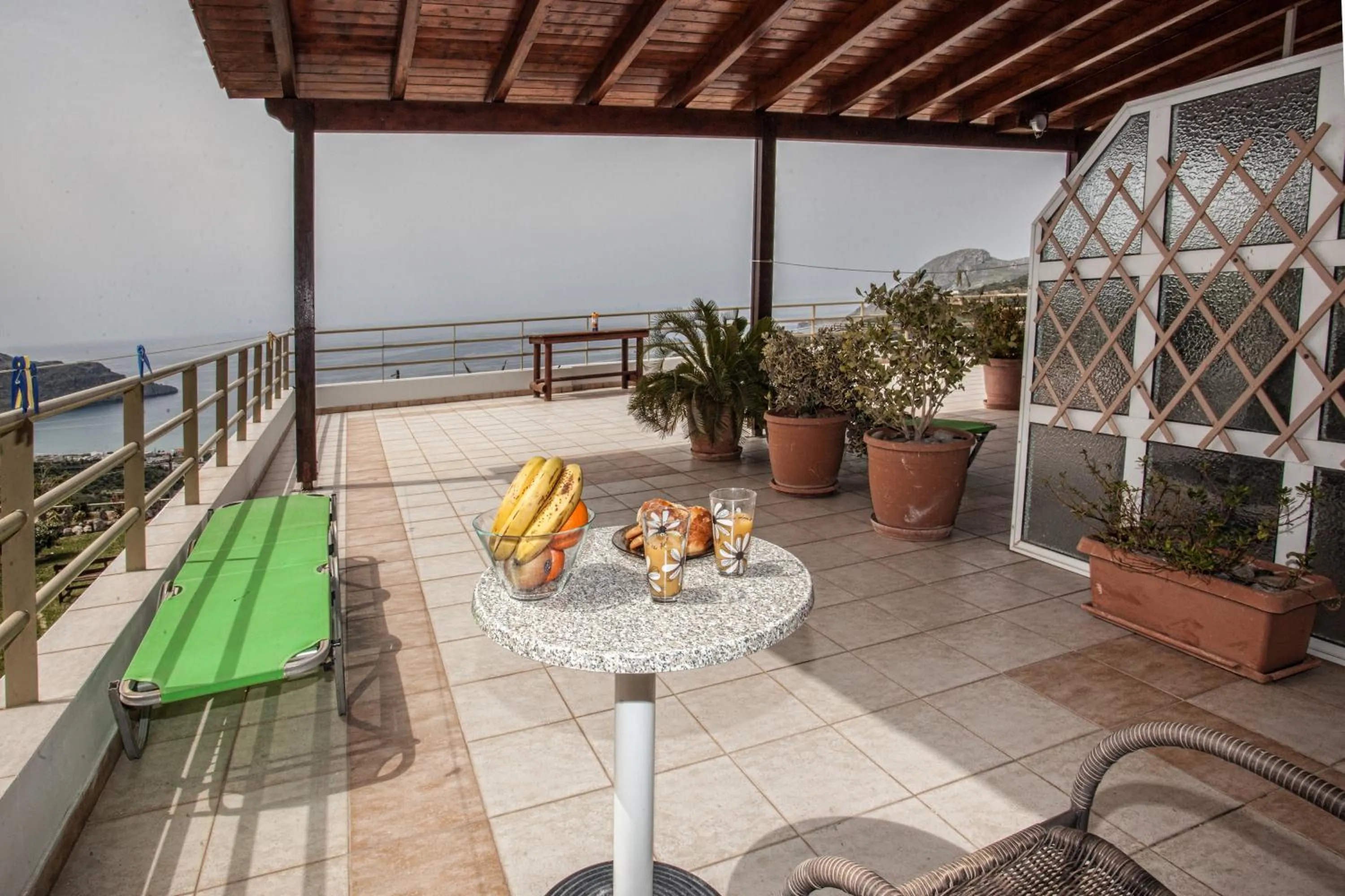 Balcony/Terrace in Chrisanthi Studios & Apartments