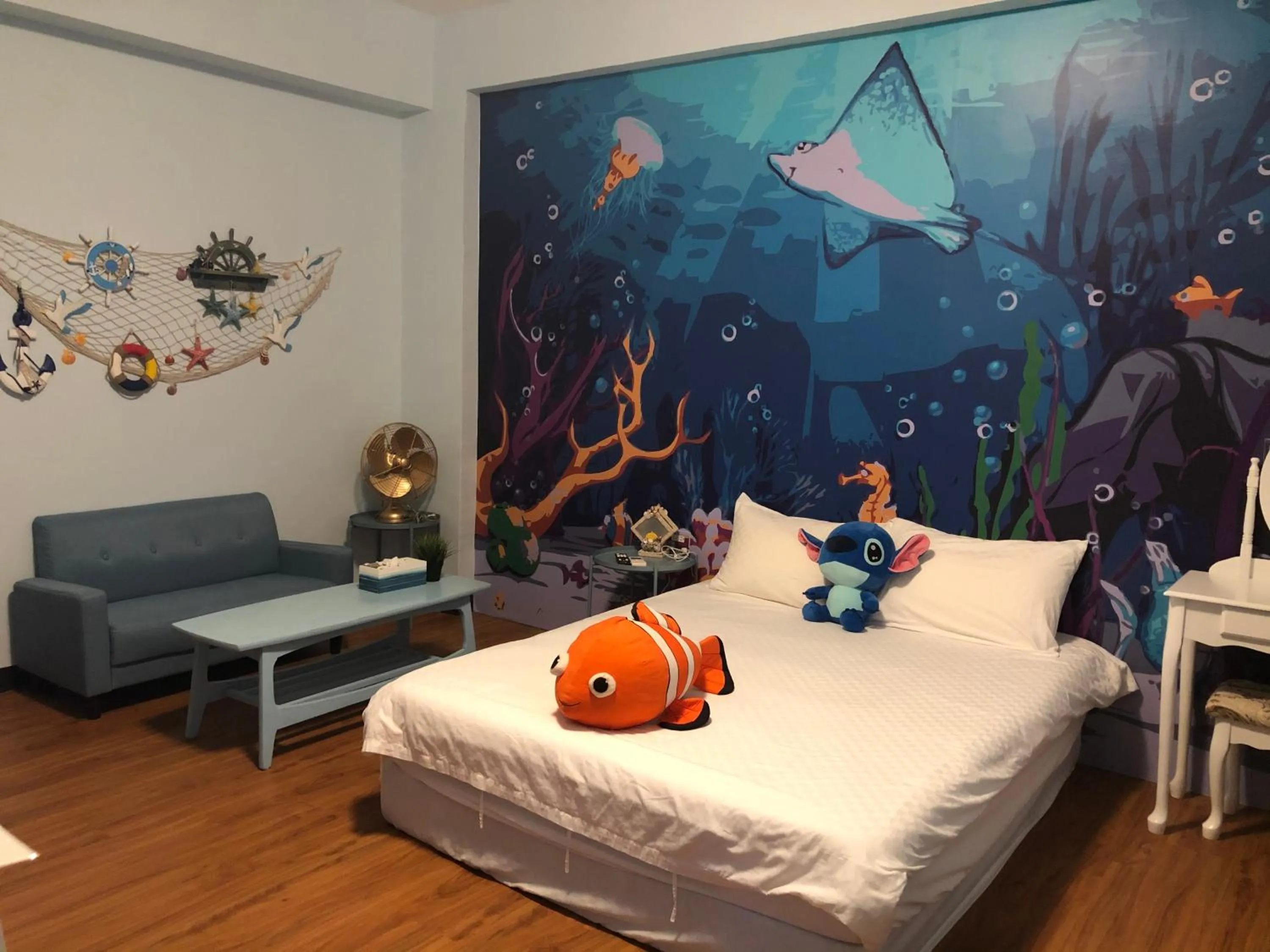 Bed in Ching Yu Rou B&B