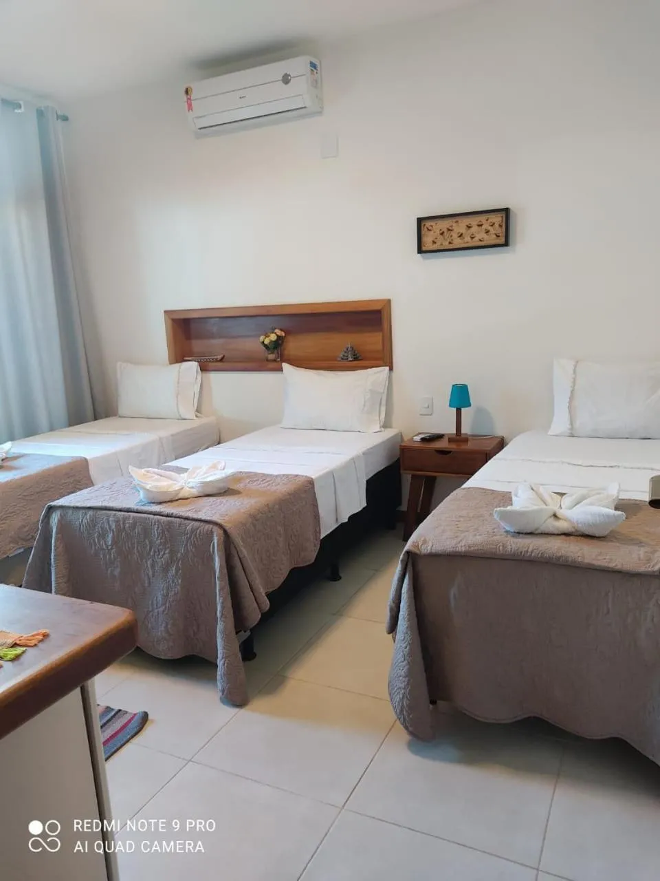 Bed in Pousada Maré