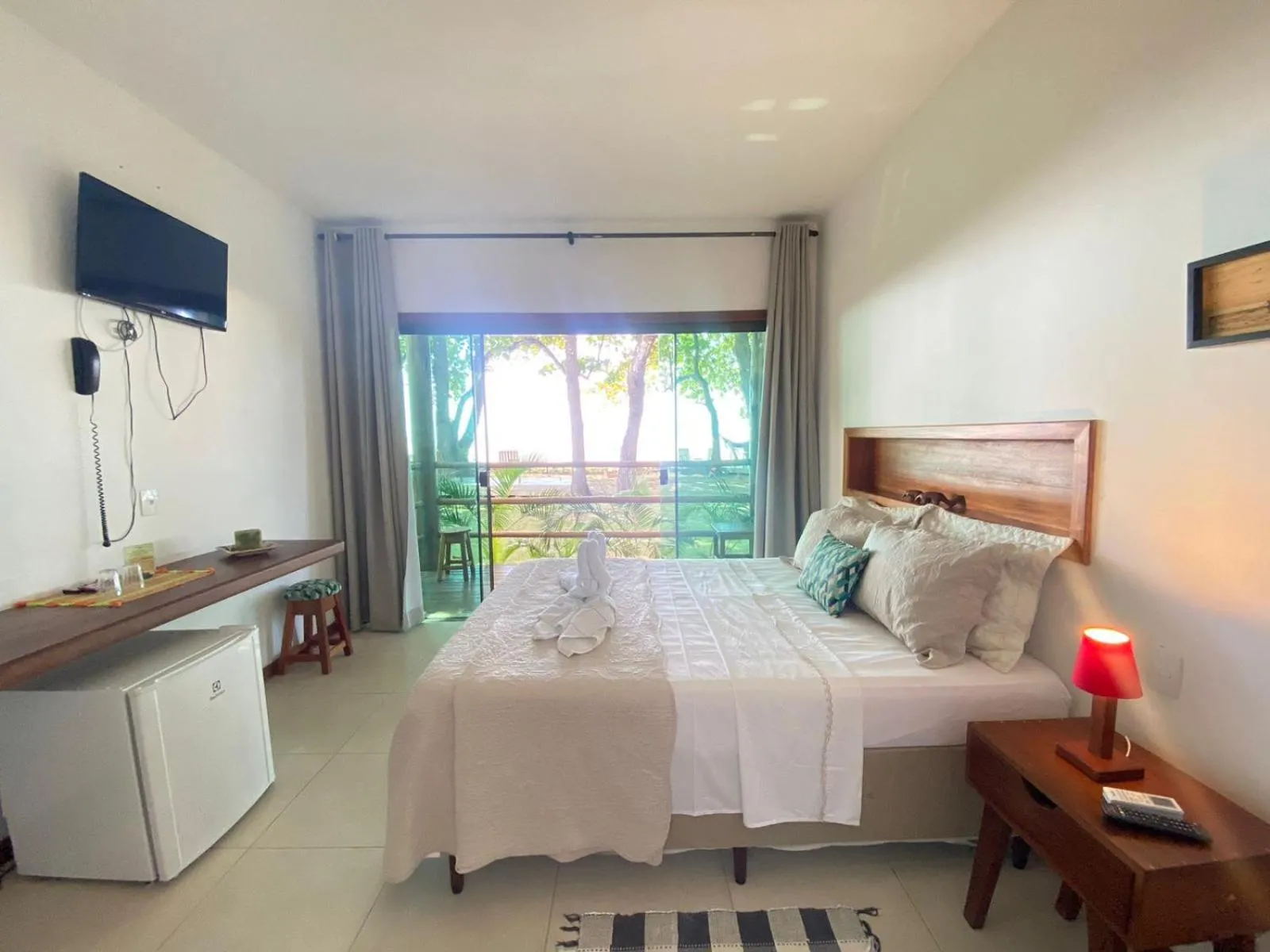 Bed in Pousada Maré