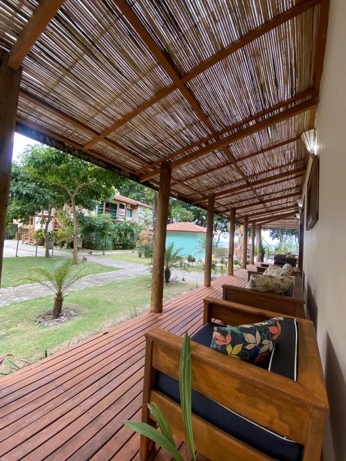 Patio in Pousada Maré