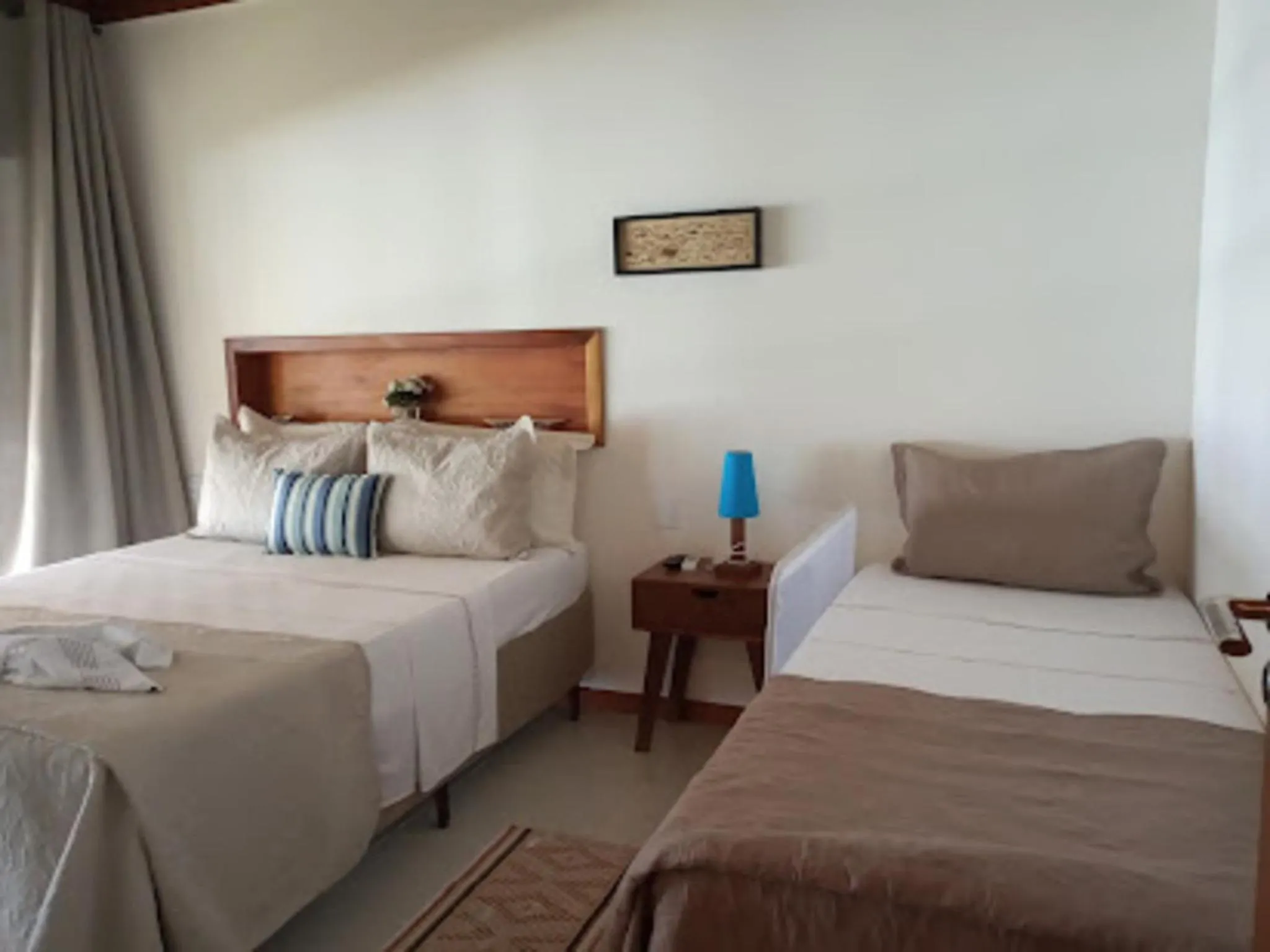 Bed in Pousada Maré