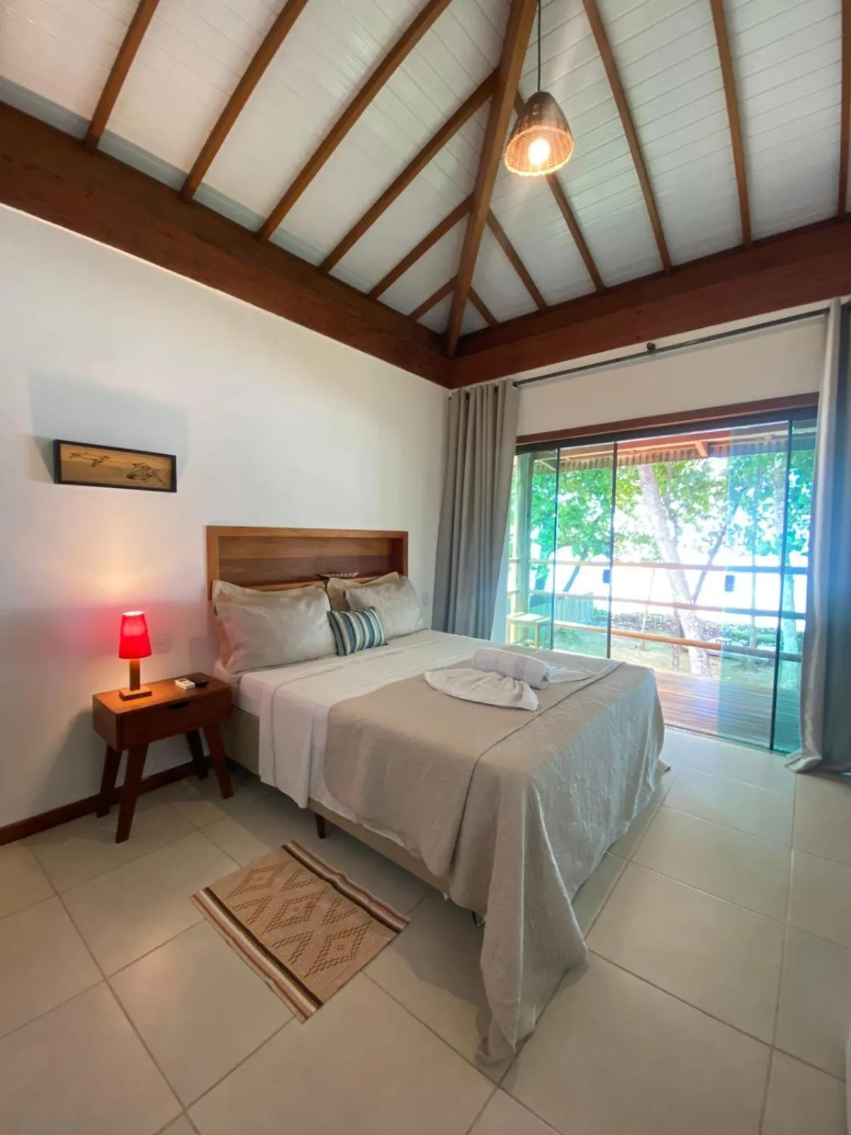 Bed in Pousada Maré