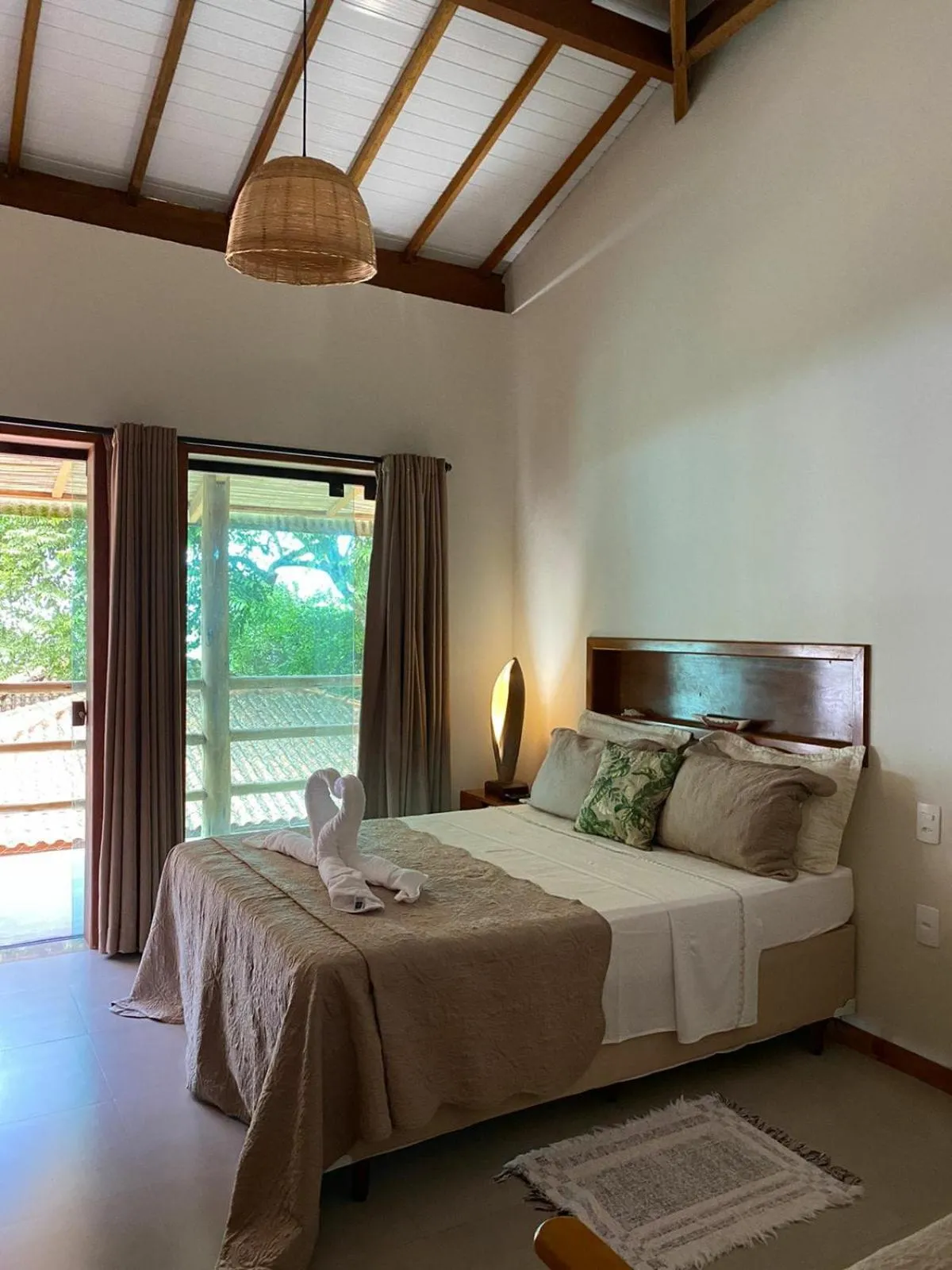 Bed in Pousada Maré