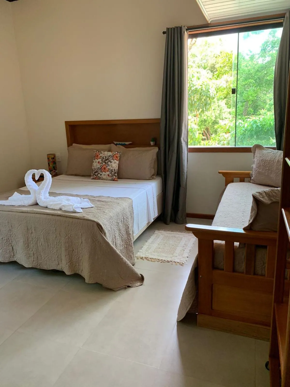 Bed in Pousada Maré