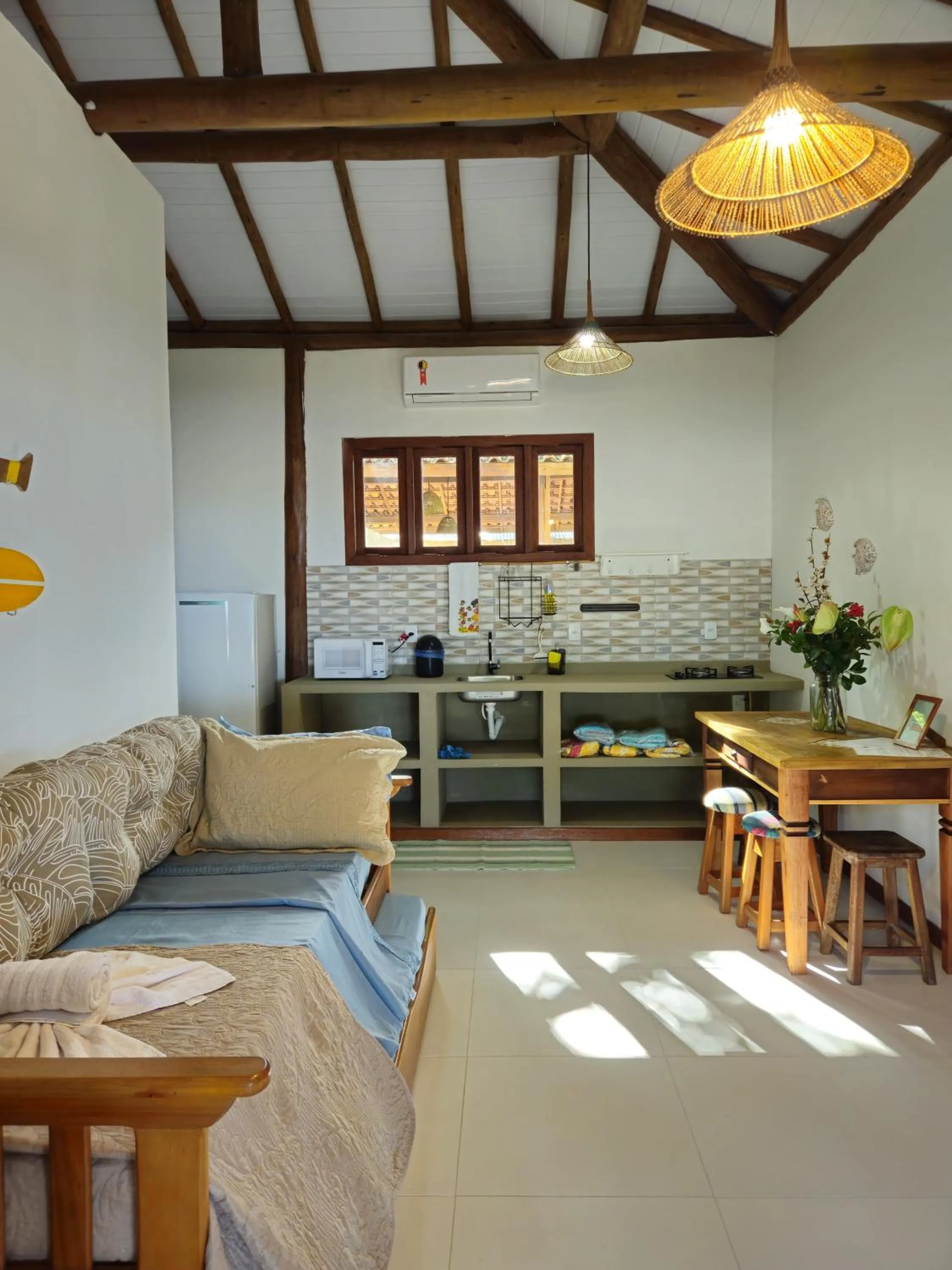 Kitchen or kitchenette in Pousada Maré