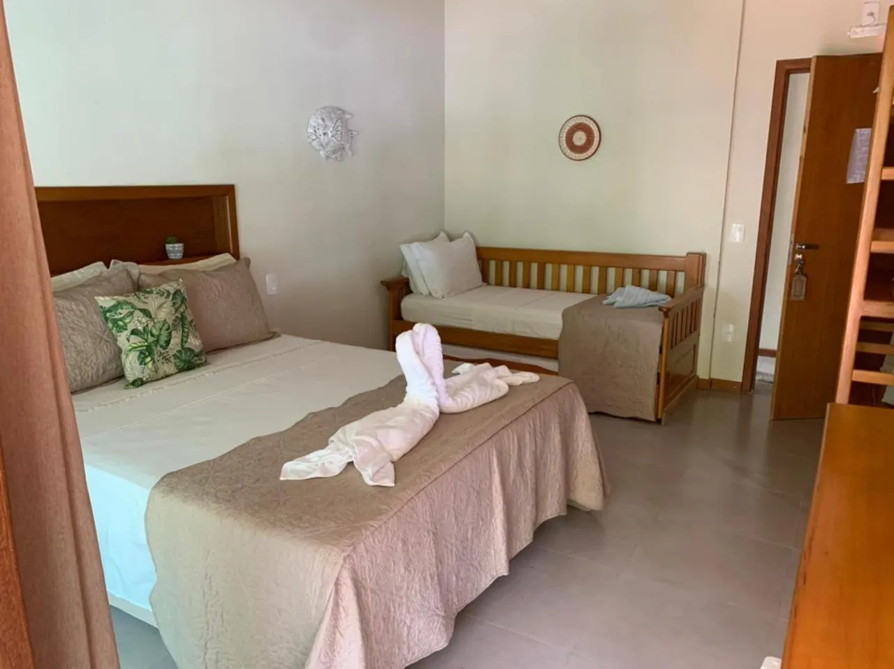 Bed in Pousada Maré