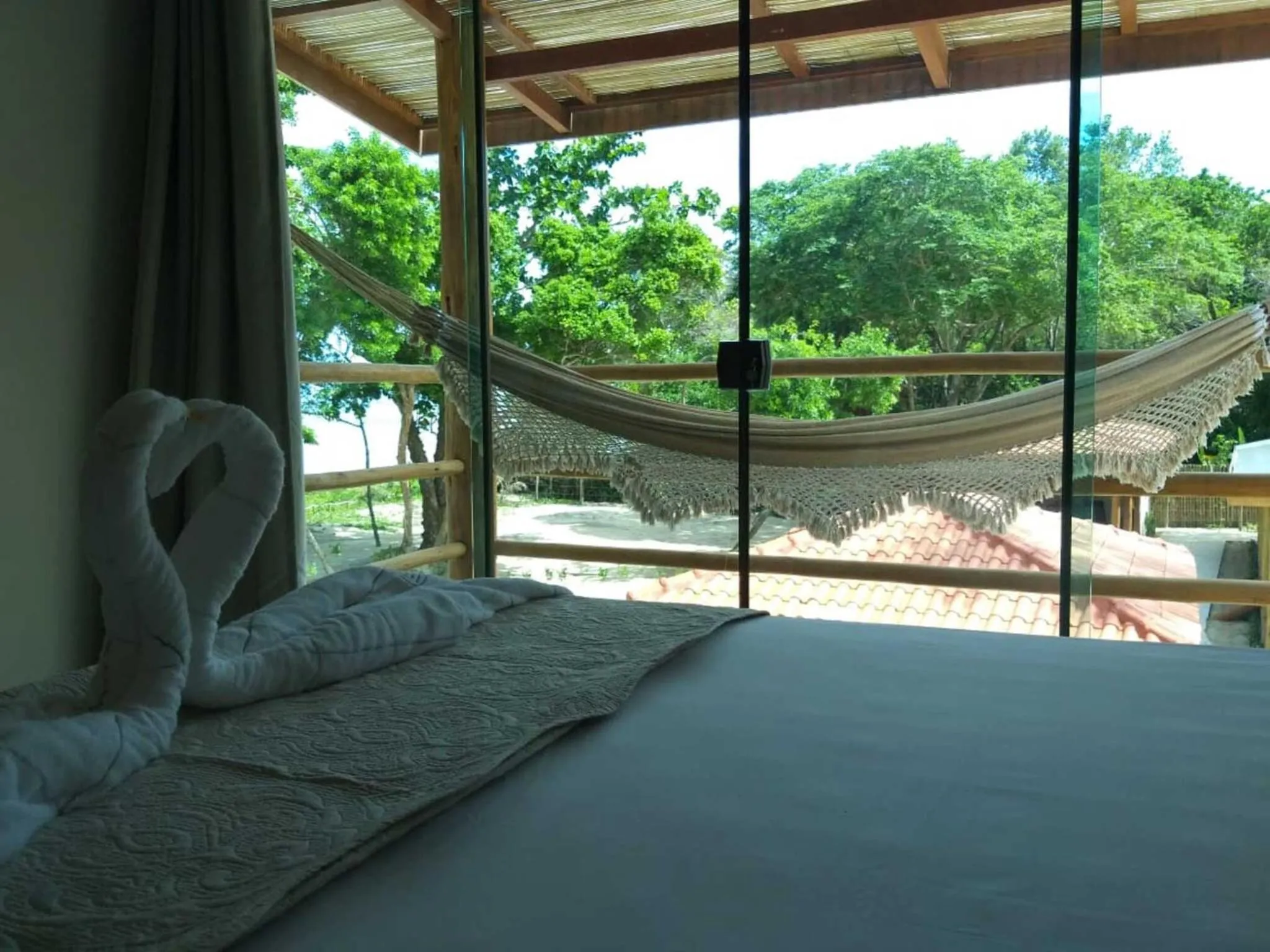 Bed in Pousada Maré