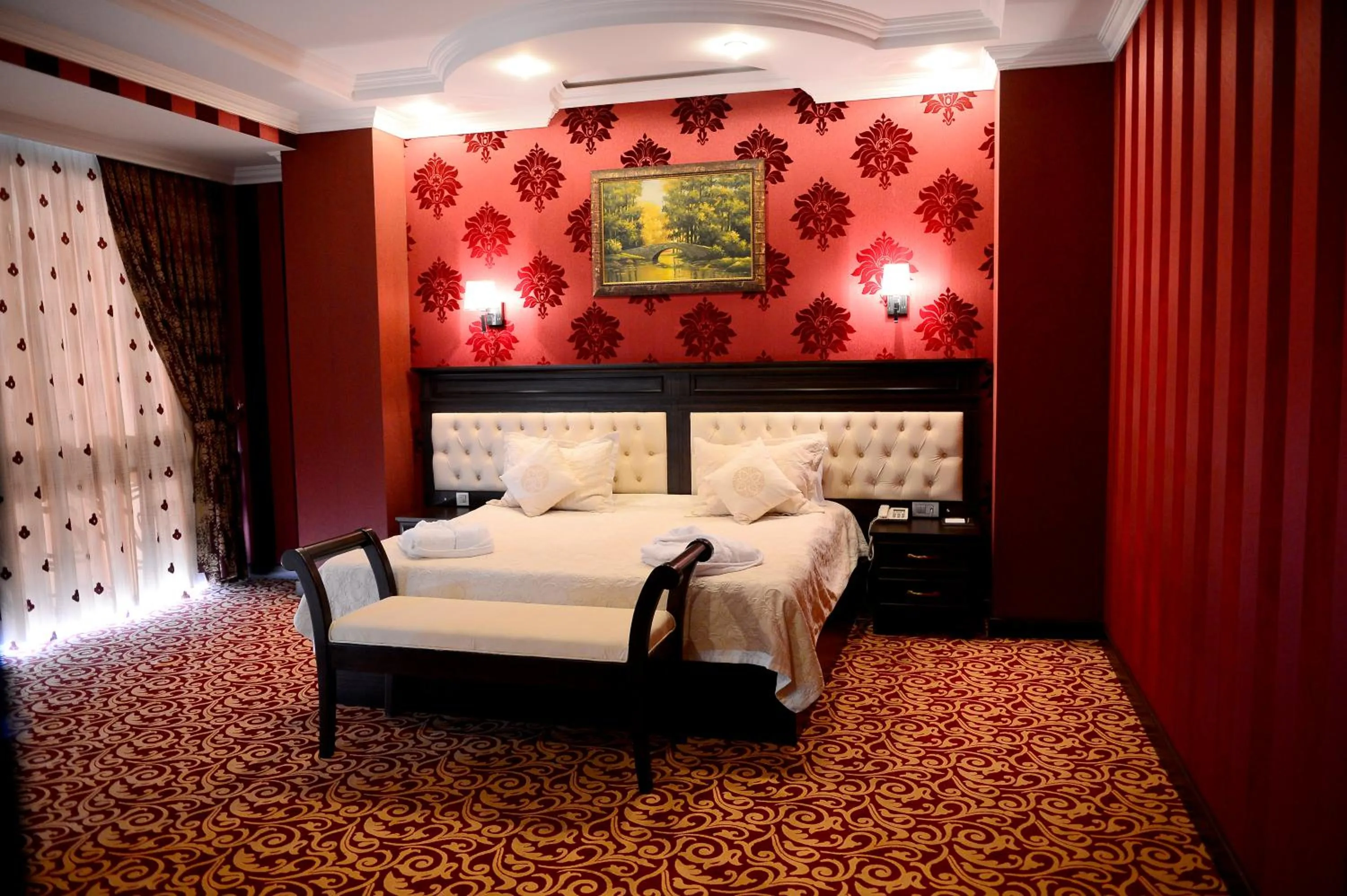 Bed in New Baku Hotel