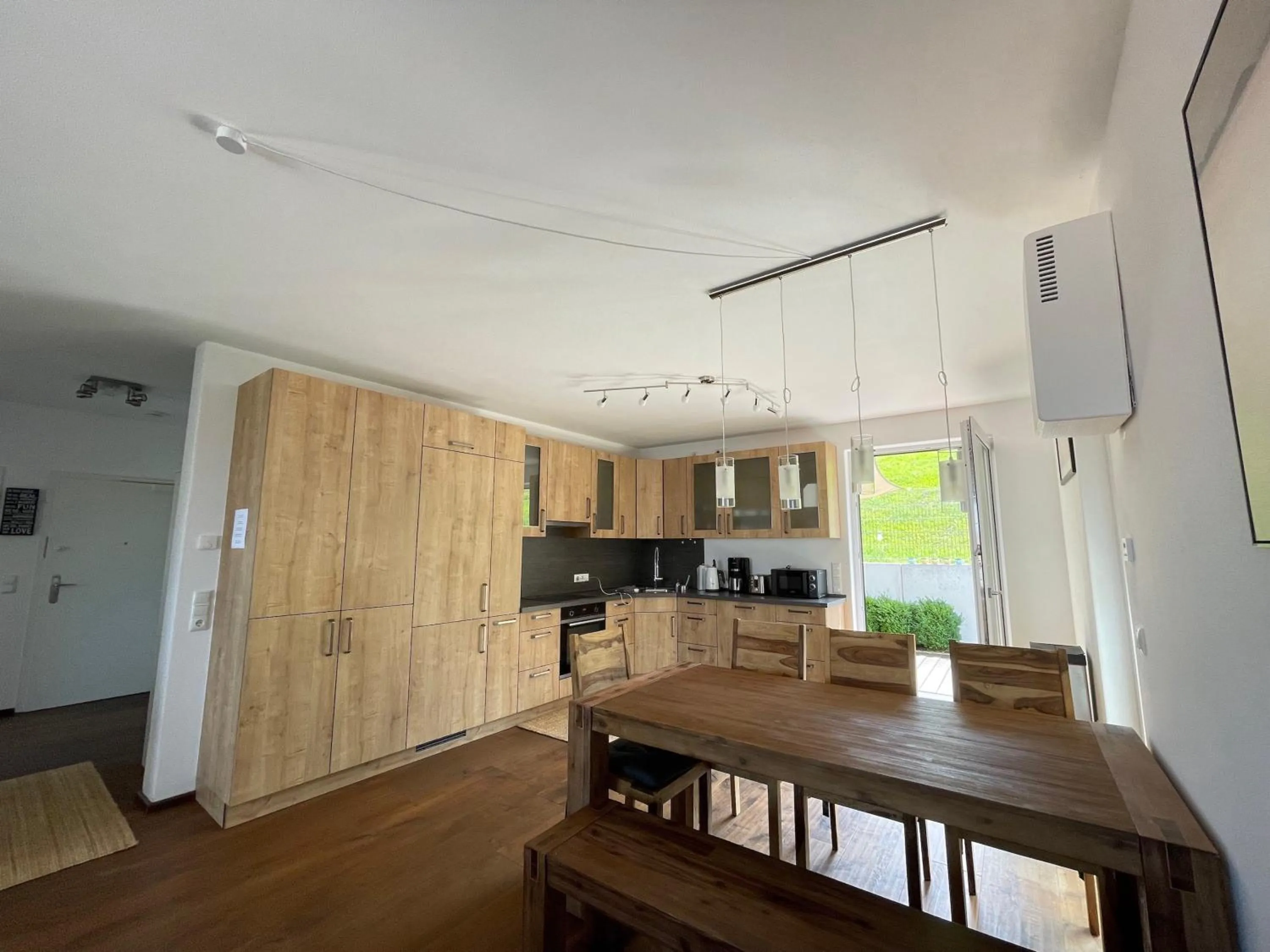 Kitchen or kitchenette in Ferienwohnung Seeblick
