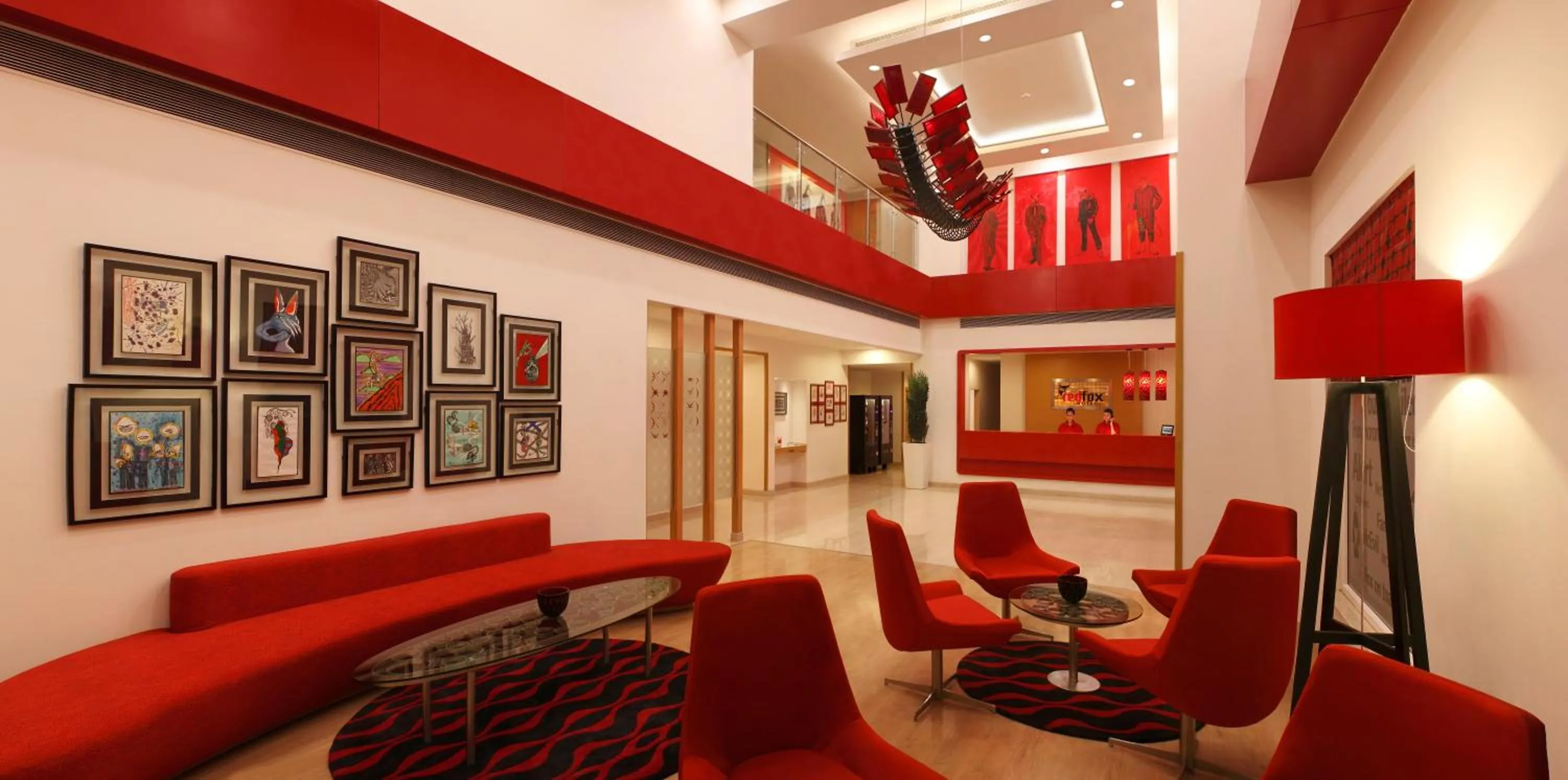 Lobby or reception in Red Fox by Lemon Tree Hotels, Delhi Airport