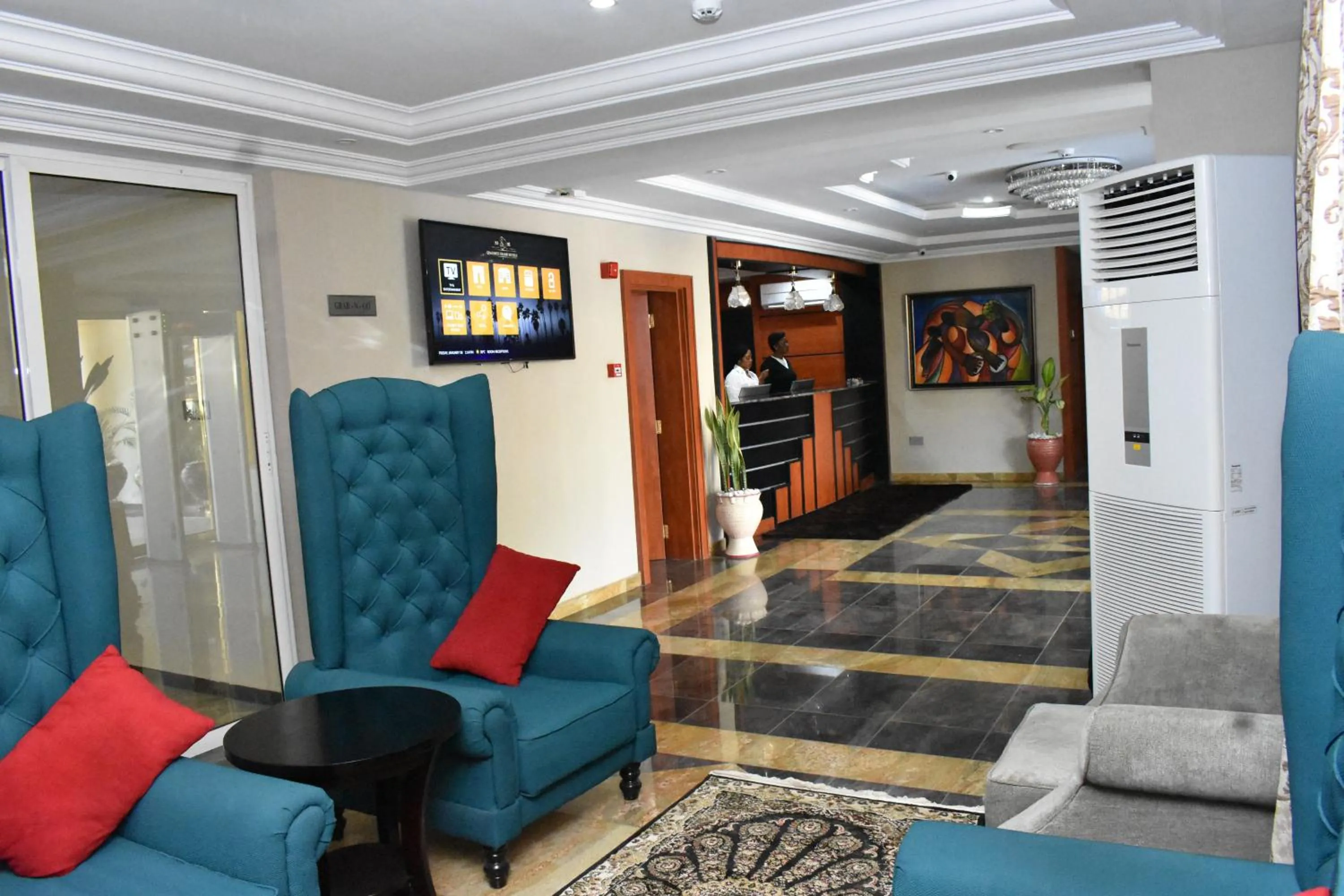 Seating area in Qualibest Grand Hotels