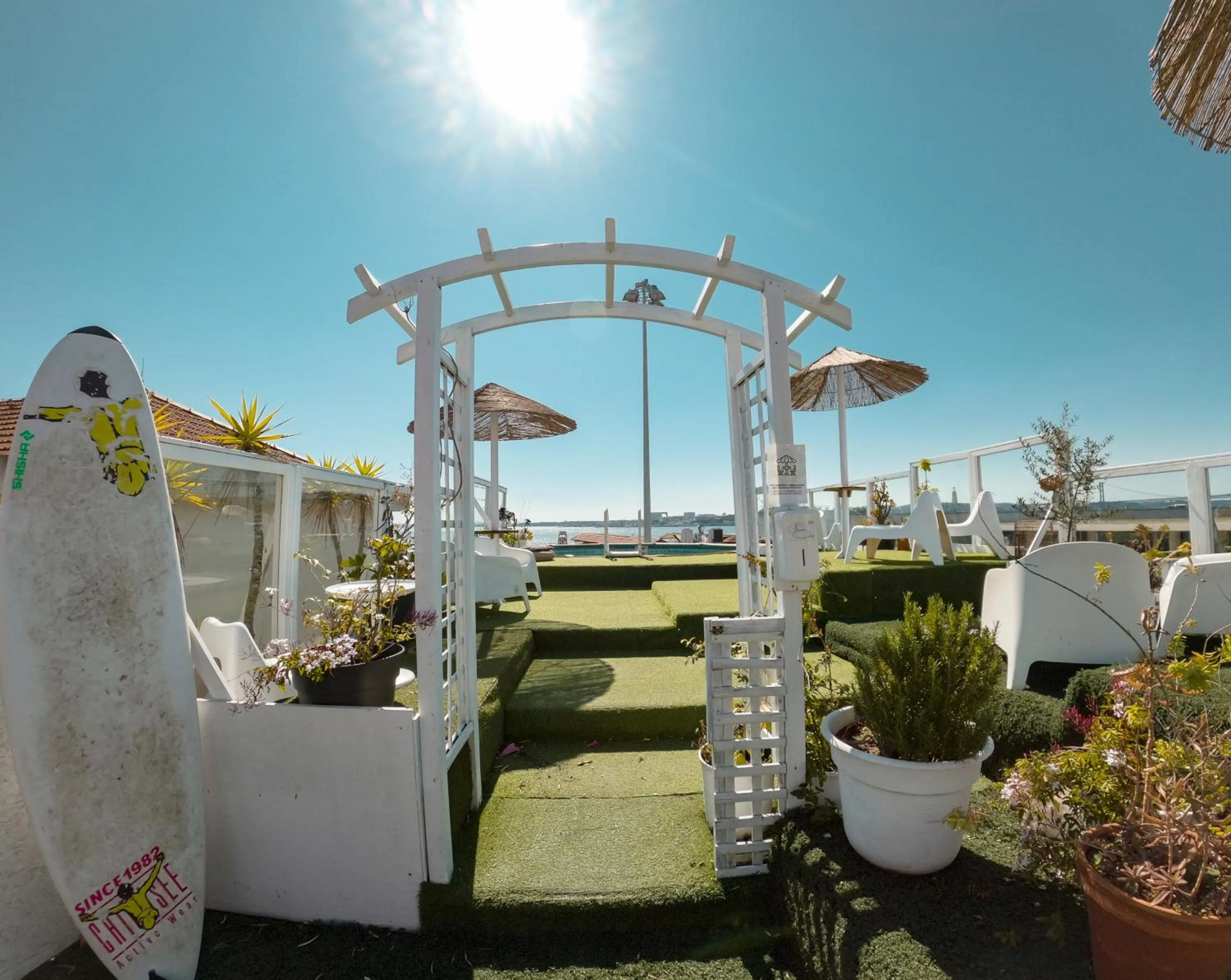 Balcony/Terrace in Sunset Destination Hostel