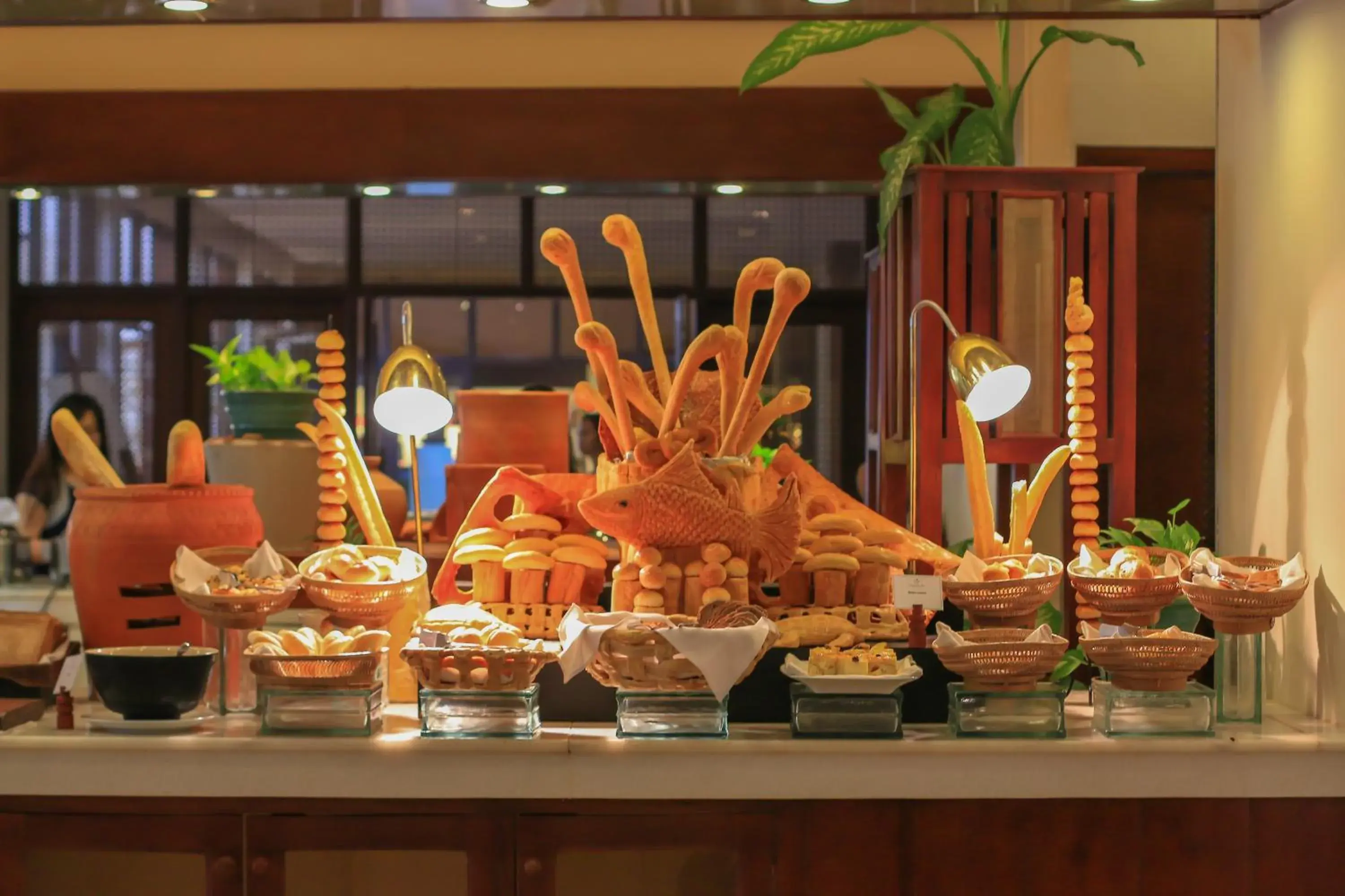 Breakfast in Lotus Blanc Resort Breakfast in Lotus Blanc Resort