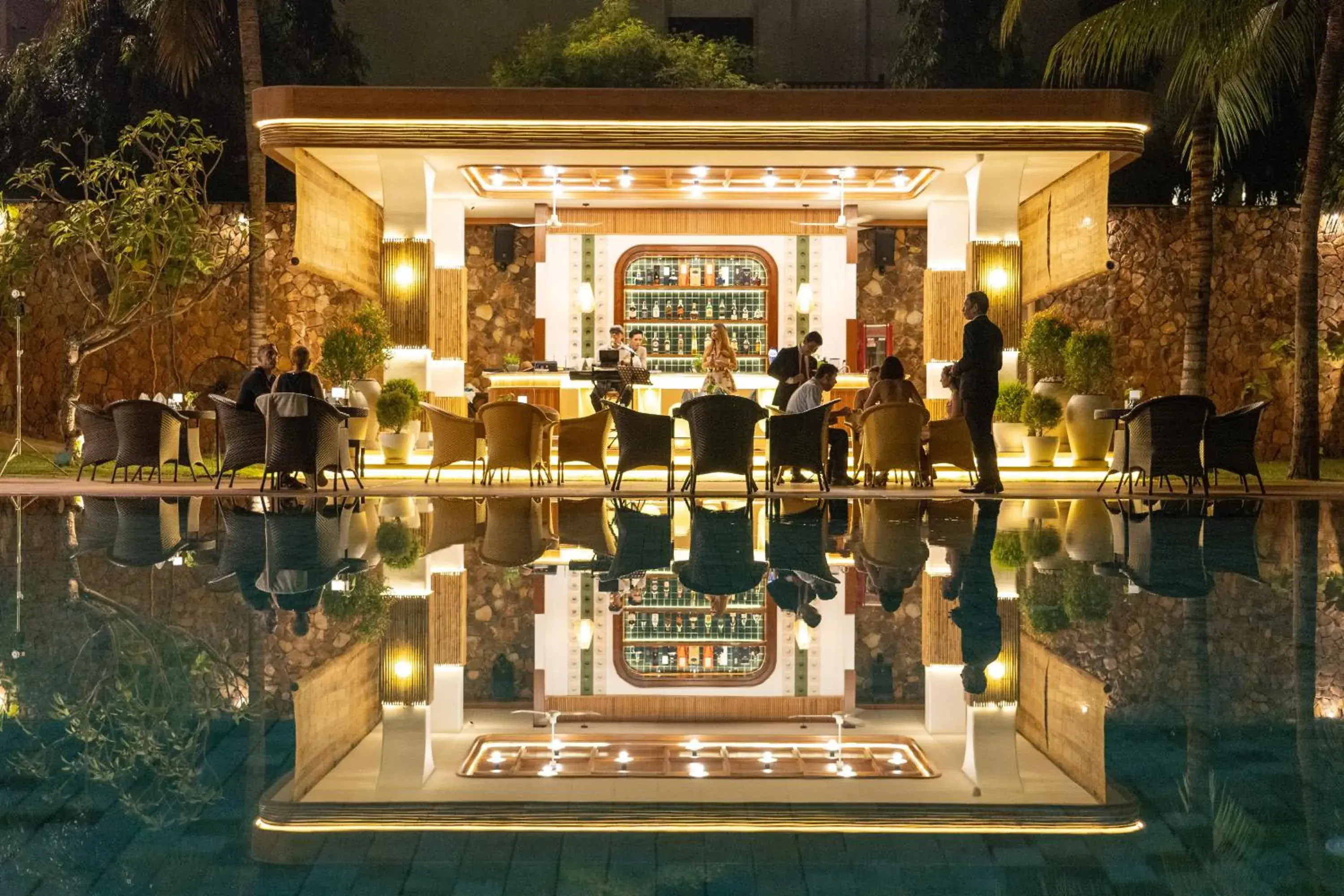 Lounge or bar in Lotus Blanc Resort Lounge or bar in Lotus Blanc Resort