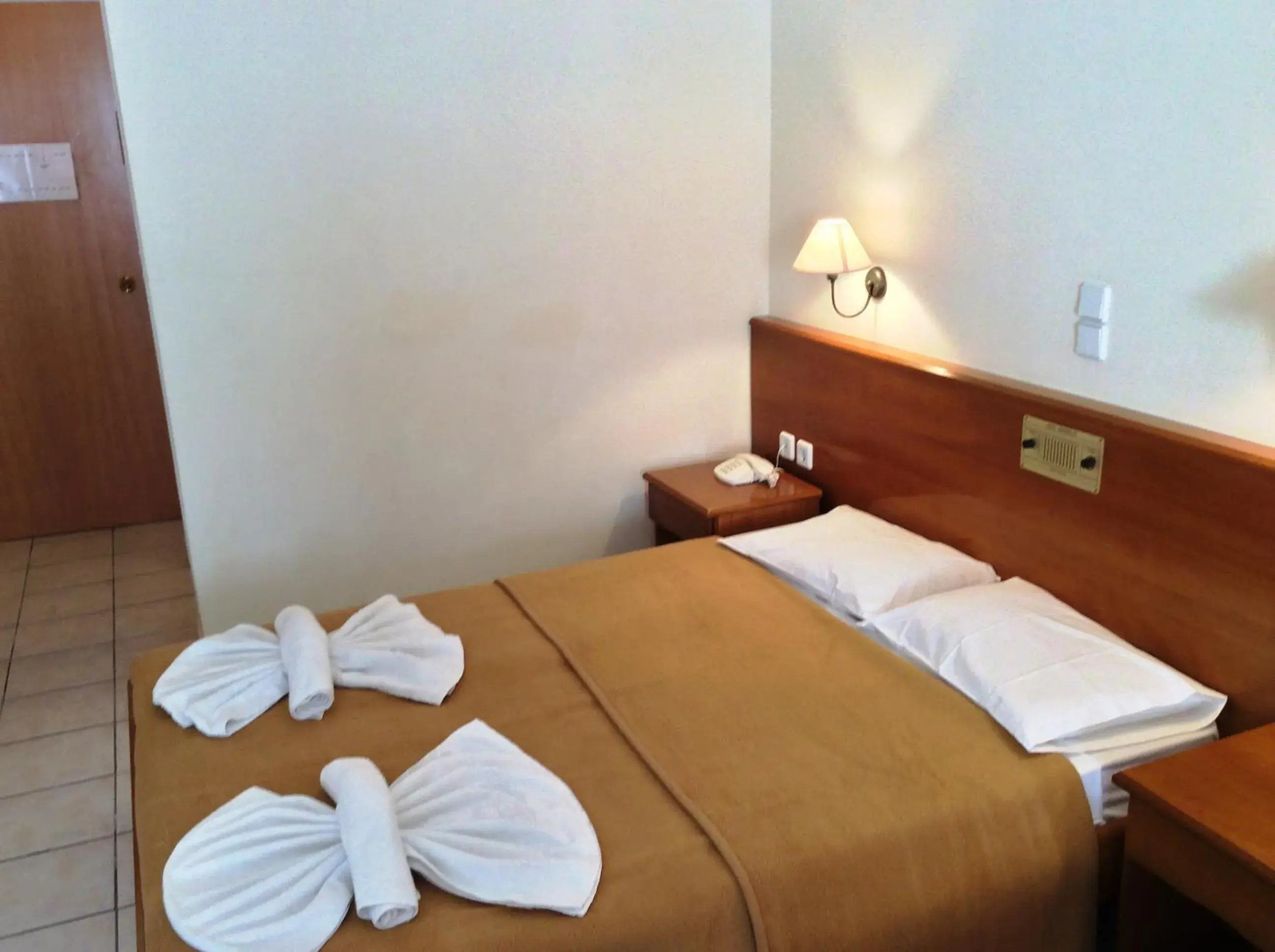 Bed in Andreolas Beach Hotel Bed in Andreolas Beach Hotel