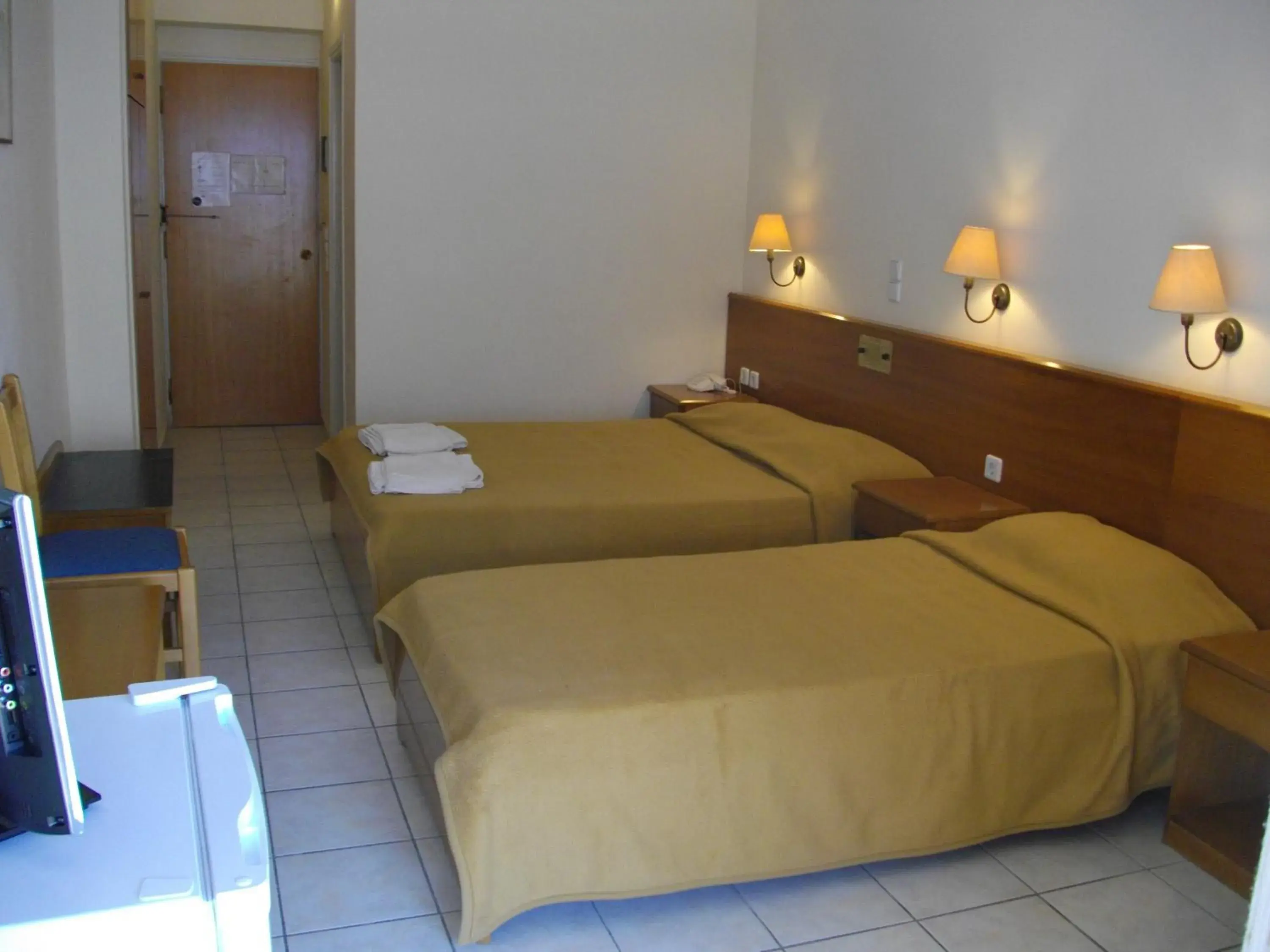 Bed in Andreolas Beach Hotel Bed in Andreolas Beach Hotel