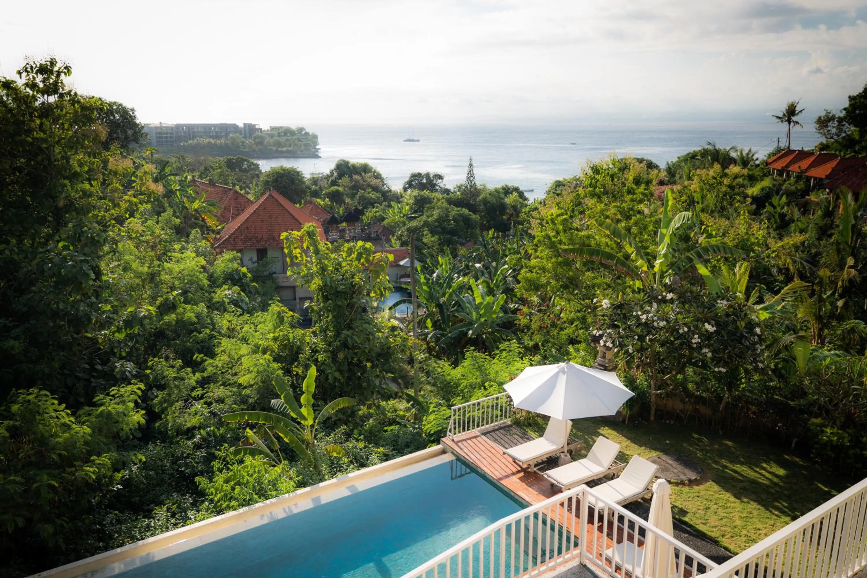 Pool view in La Gautch Bungalow