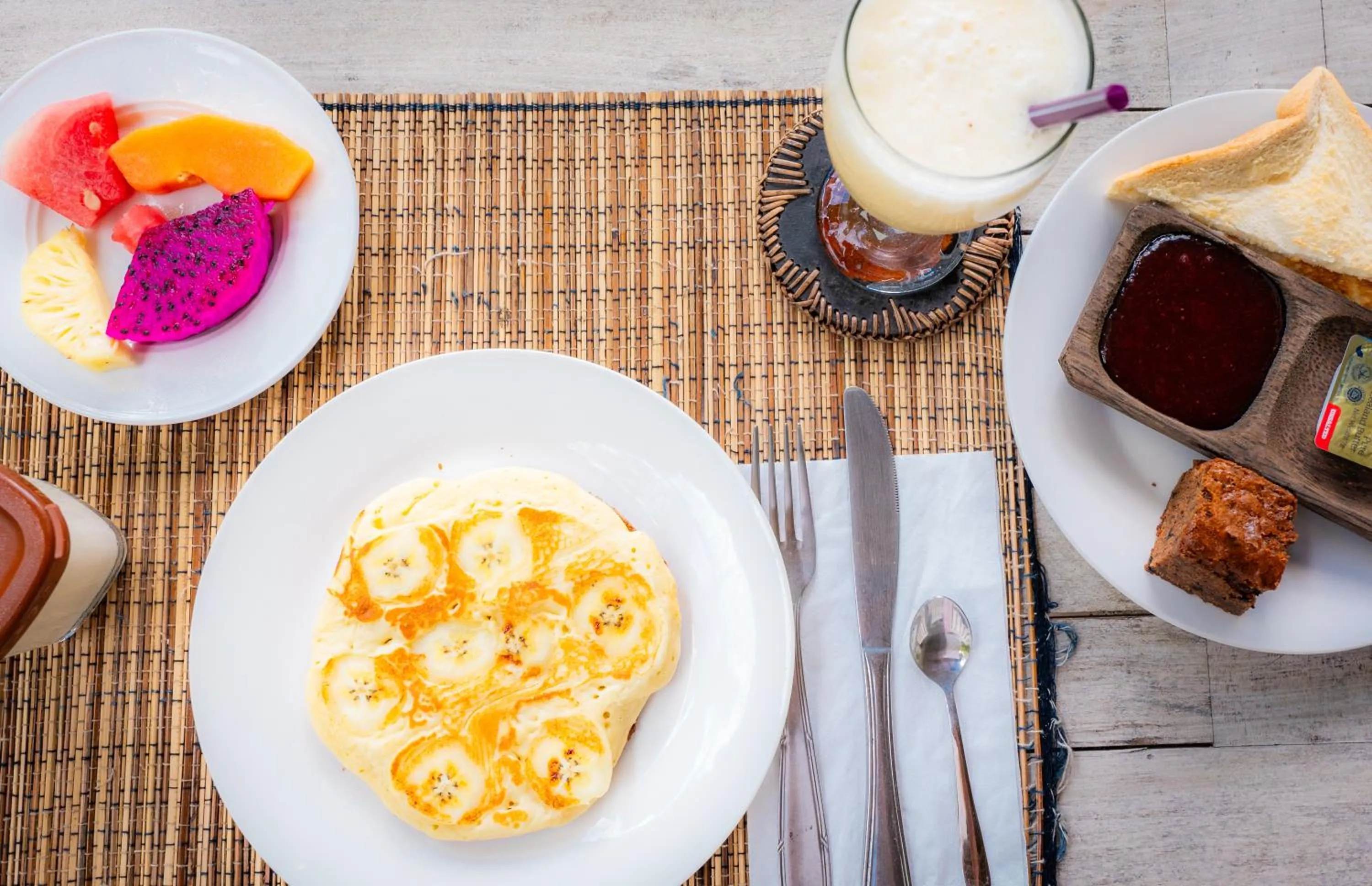 Breakfast in La Gautch Bungalow